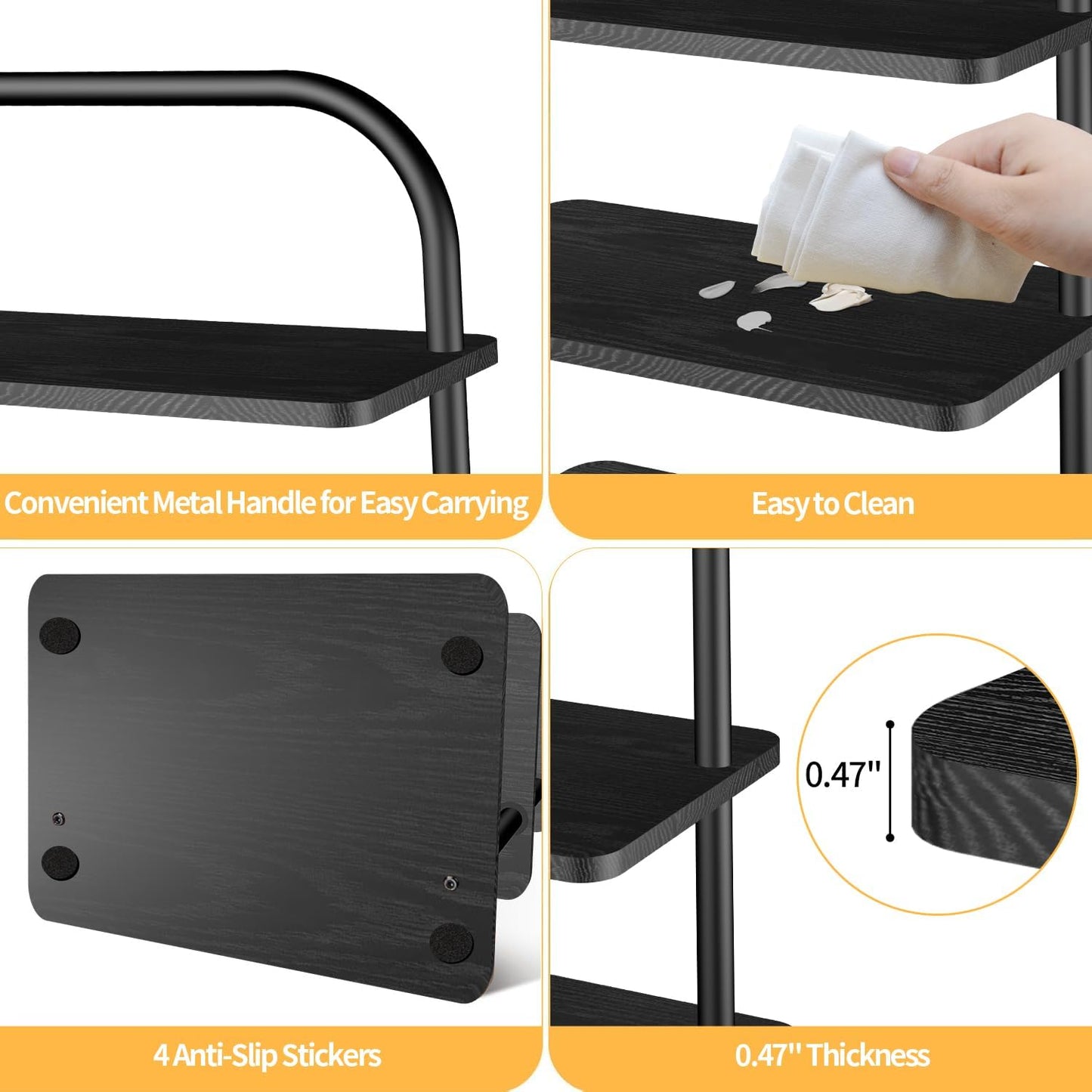 Cupcake Stand, 3 Tier Halloween Cupcake Stand for 50 Cupcakes Rustic Cupcake Display Stand Large Wood Dessert Table Display Set Cupcake Tower Tiered Tray Stand for Wedding Birthday Party