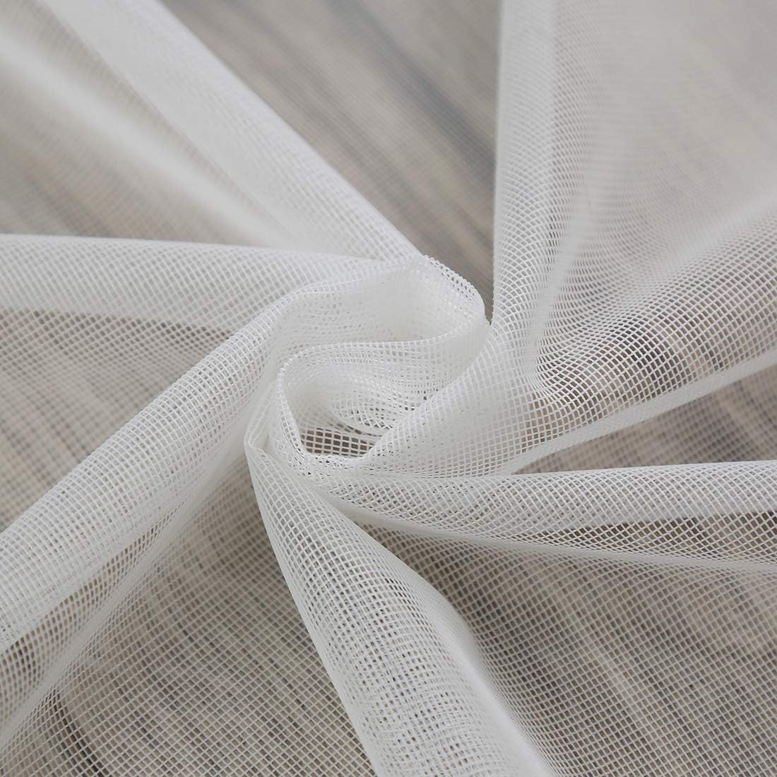 78" Vintage Sheer Voile Elegant Linen Fabric Touch Rod Pocket Tulle Backdrop Curtains Door Curtain for Farmhouse Bedroom Living Room Modern Drapes Decor, 2 Panels, 78 inch Length, White