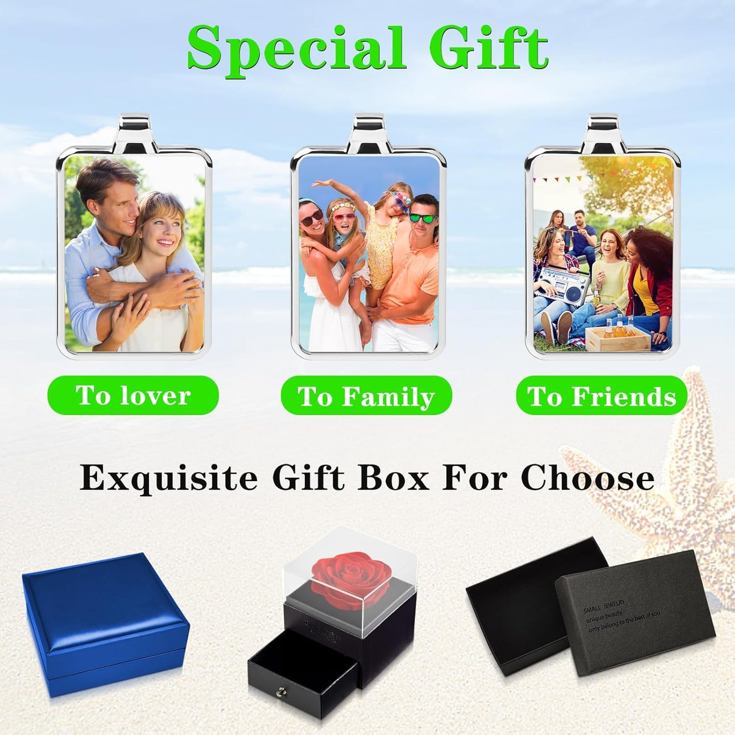 Double Side Custom Keychain with Picture Personalized Engraving Photo Text Customized Gifts for Men Women