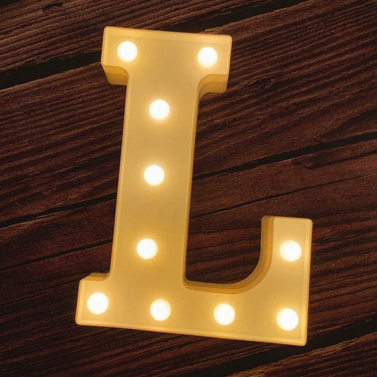 MUMUXI Marquee Light Up Letters | Large Light Up Numbers | Battery Powered and Bright with Every Letter of The Alphabet | for Wedding, Birthday, Party, Celebration, Christmas or Home Decoration (L)
