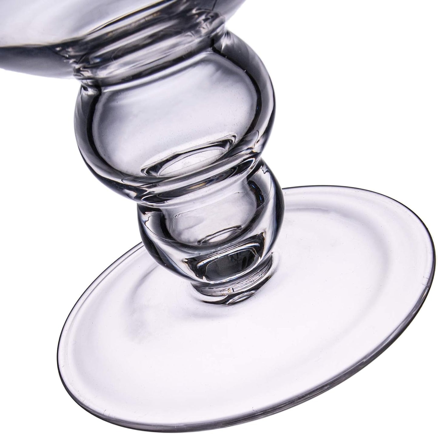 Clear Glass Apothecary Jars, Diamond Star Large Candy Buffet Display, Elegant Storage Jar, Decorative Wedding Candy Organizer Canisters (Height: 15.5" Body: 6.5"; 64 FL.OZ)