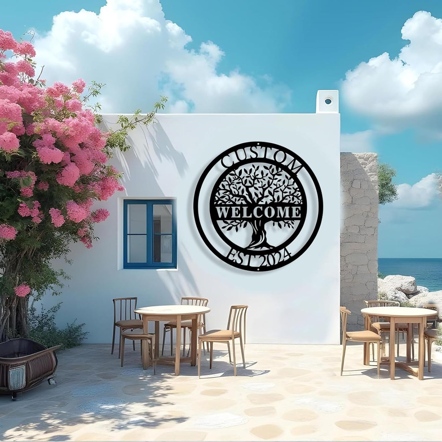 Personalized Tree of Life Metal Sign Wall Art Decor, Custom Wedding Gifts for Couples, Custom Family Name Sign, Christmas Valentine's Day Housewarming Gifts