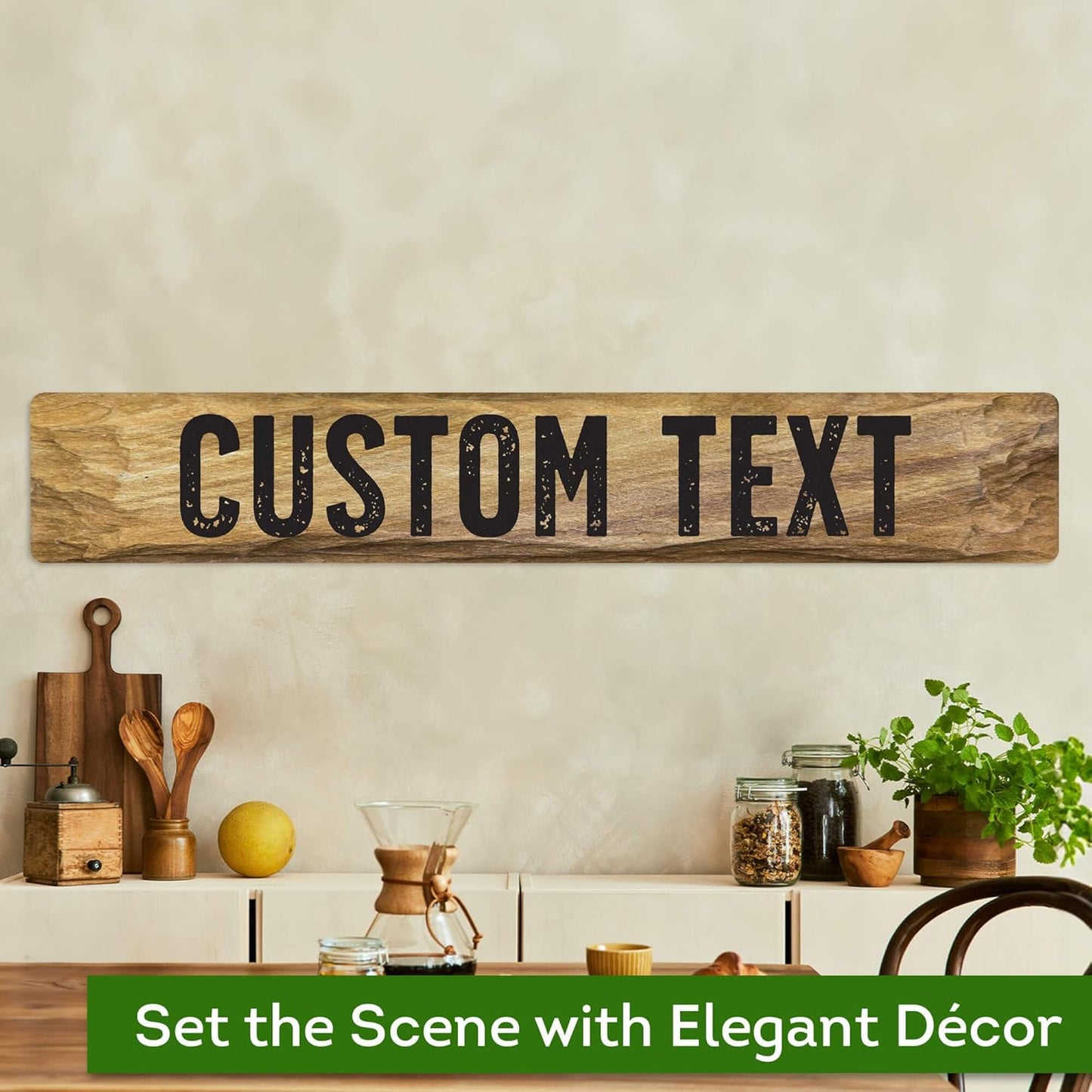 Custom Sign, Custom Street Sign, 11 Font Colors, 13 Font Styles, 4 Hole Options, 22 Sizes, 6x36 Inches, Rust Free DiBound, Fade Resistant, Made in USA by My Sign Center (Stone)