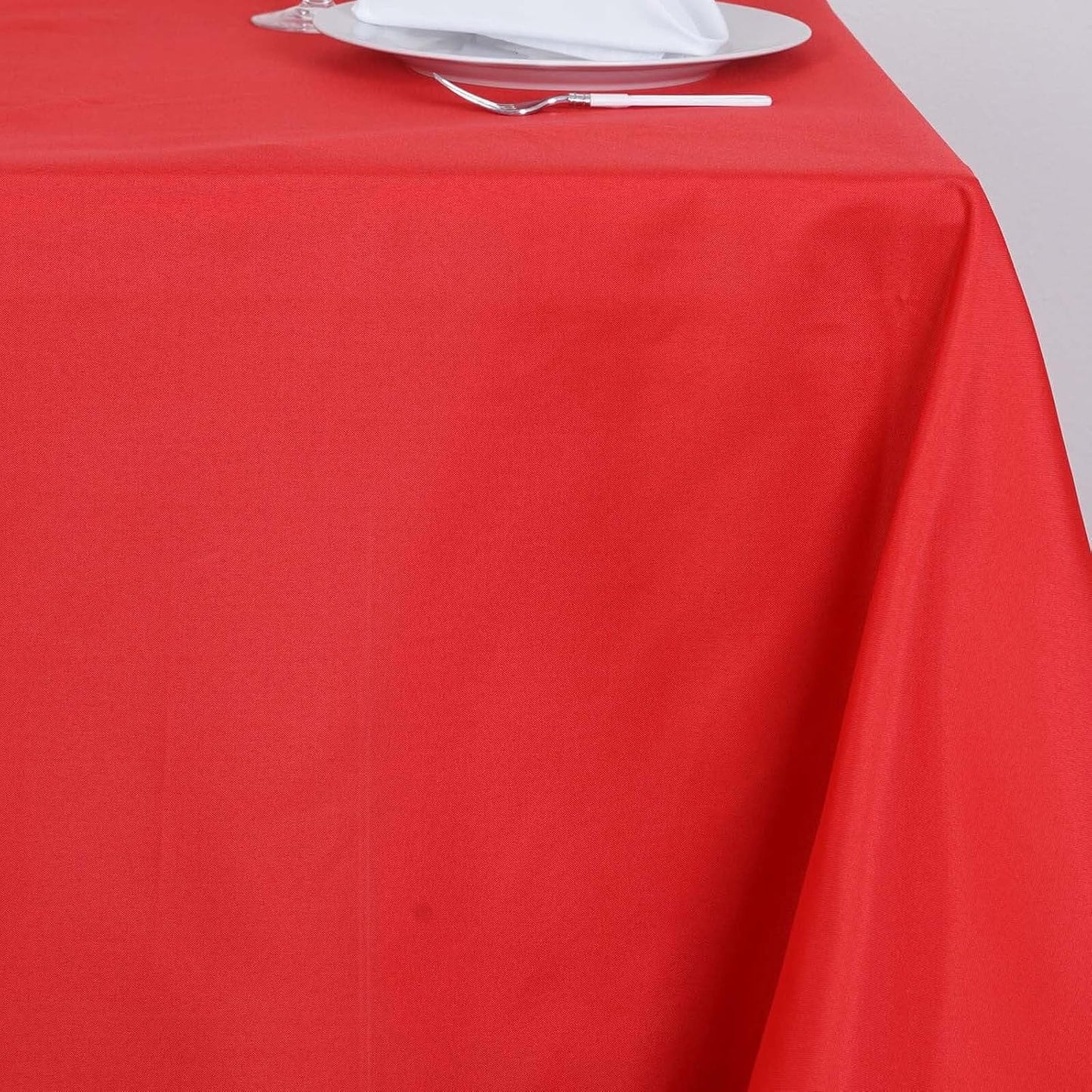 Efavormart 70" Square Linens RED Wholesale Linens Polyester Square Linen Tablecloth for Wedding Banquet Party Restaurant