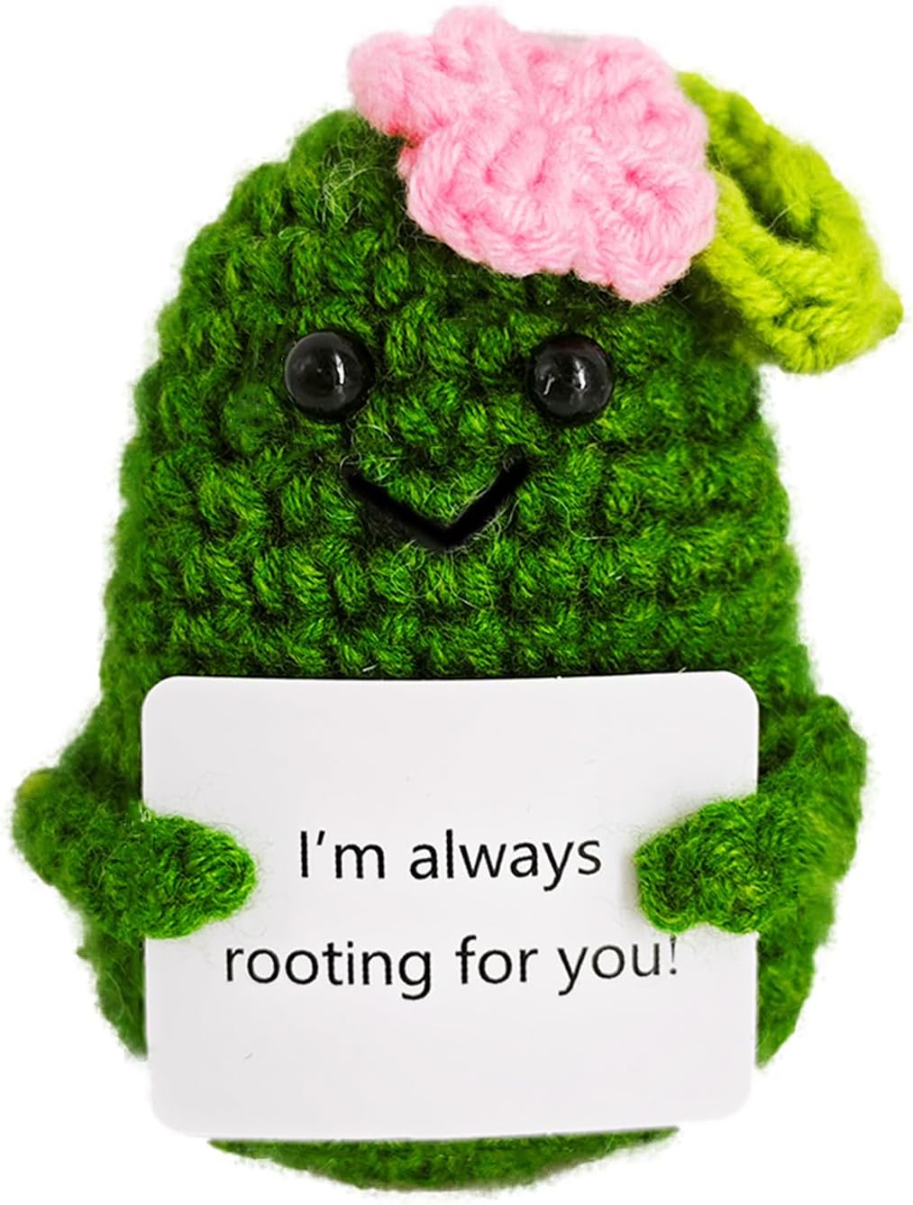 Crochet Emotional Support Melon-Handmade Mental Health Gifts for Friends,Family-Uplifting Gifts for Grandpa,Grandma Mom,Dad,Teens