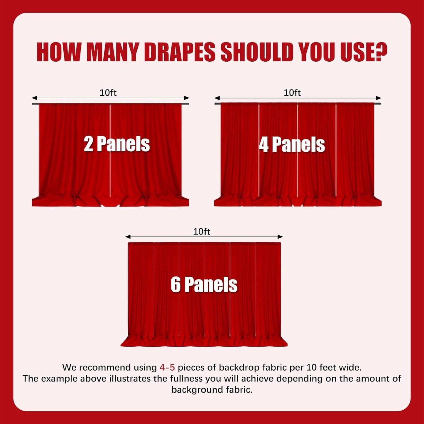 10ft x 10ft Khaki Backdrop Curtains for Parties, Fabric Satin Background Curtain with Rod Pockets for Weddings, Birthday, Baby Shower, Photography, Graduation Party Backdrop Drapes, 2 Panels