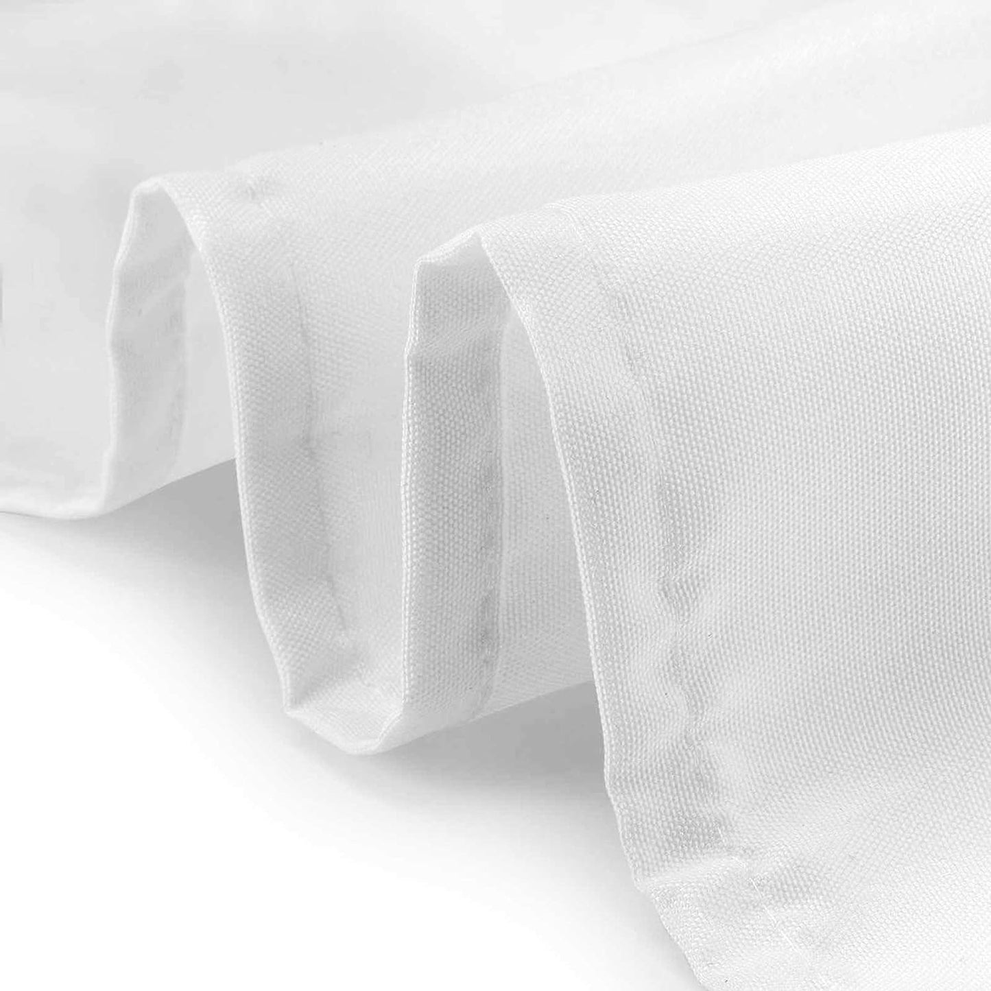 Lann's Linens - 54" Square Premium Tablecloth for Wedding/Banquet/Restaurant - Polyester Fabric Table Cloth - White