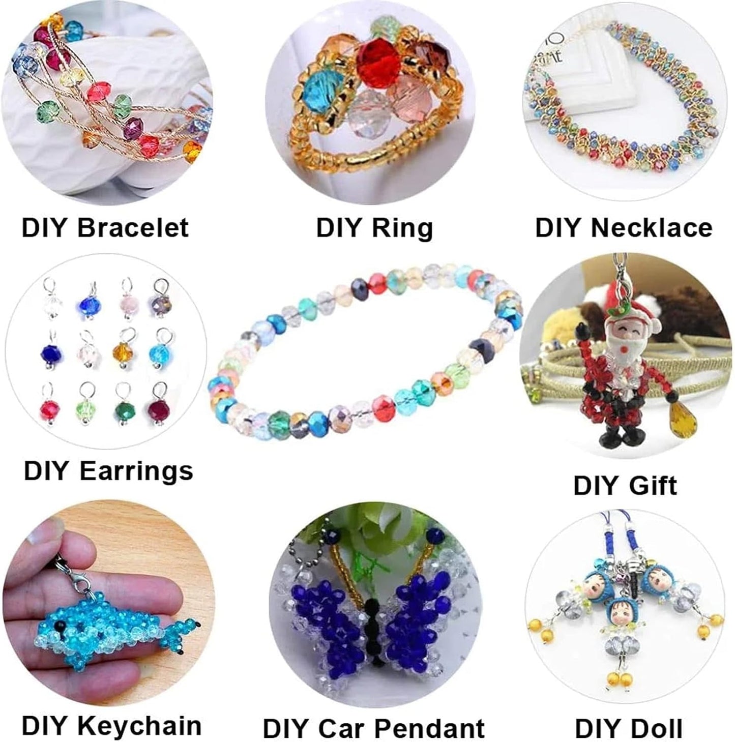 100PCS 8MM Crystal Glass Beads - Yellow Series Rondelle Faceted Crystal Glass Beads for Jewelry Making, Bracelet Making, DIY Crafts, Wind Chimes, Suncatchers