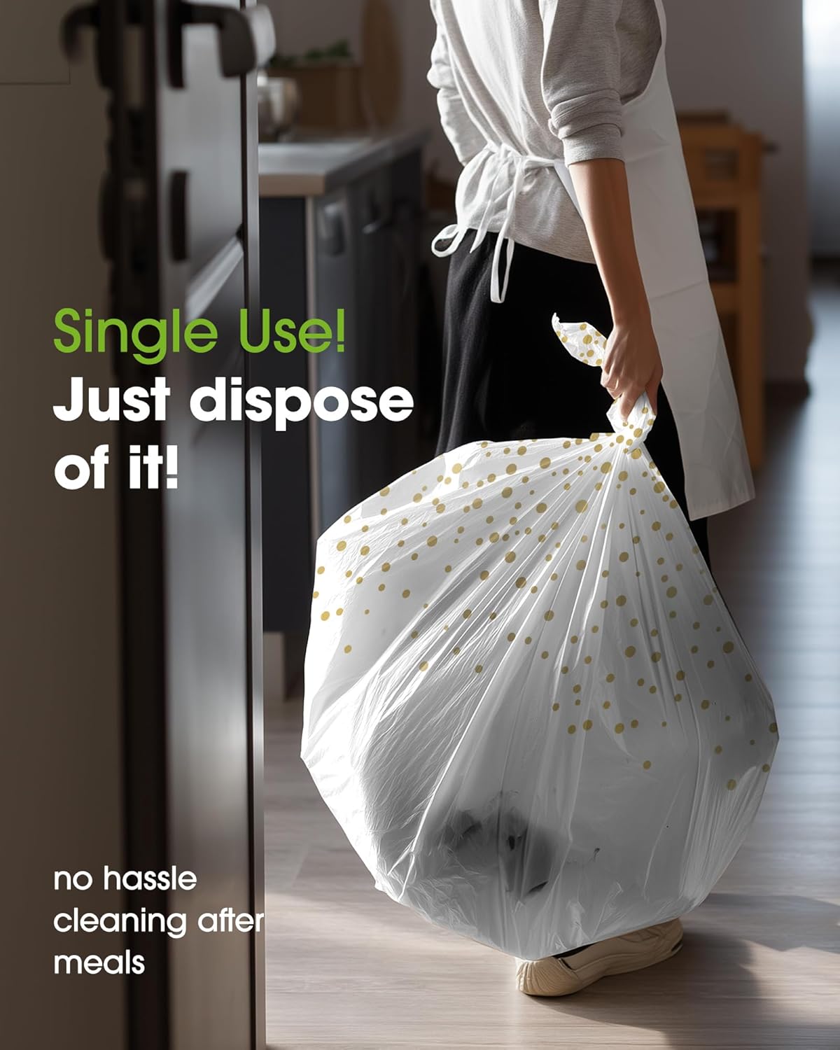 Pureegg Plastic Table Cloth Disposable 10 Pack, 54 x 108 Inch Table Cloths, Graduation Decorations Class of 2025, Graduation Tablecloths, Rectangle, Plastic Cover, Leakproof & Sturdy, White and Gold