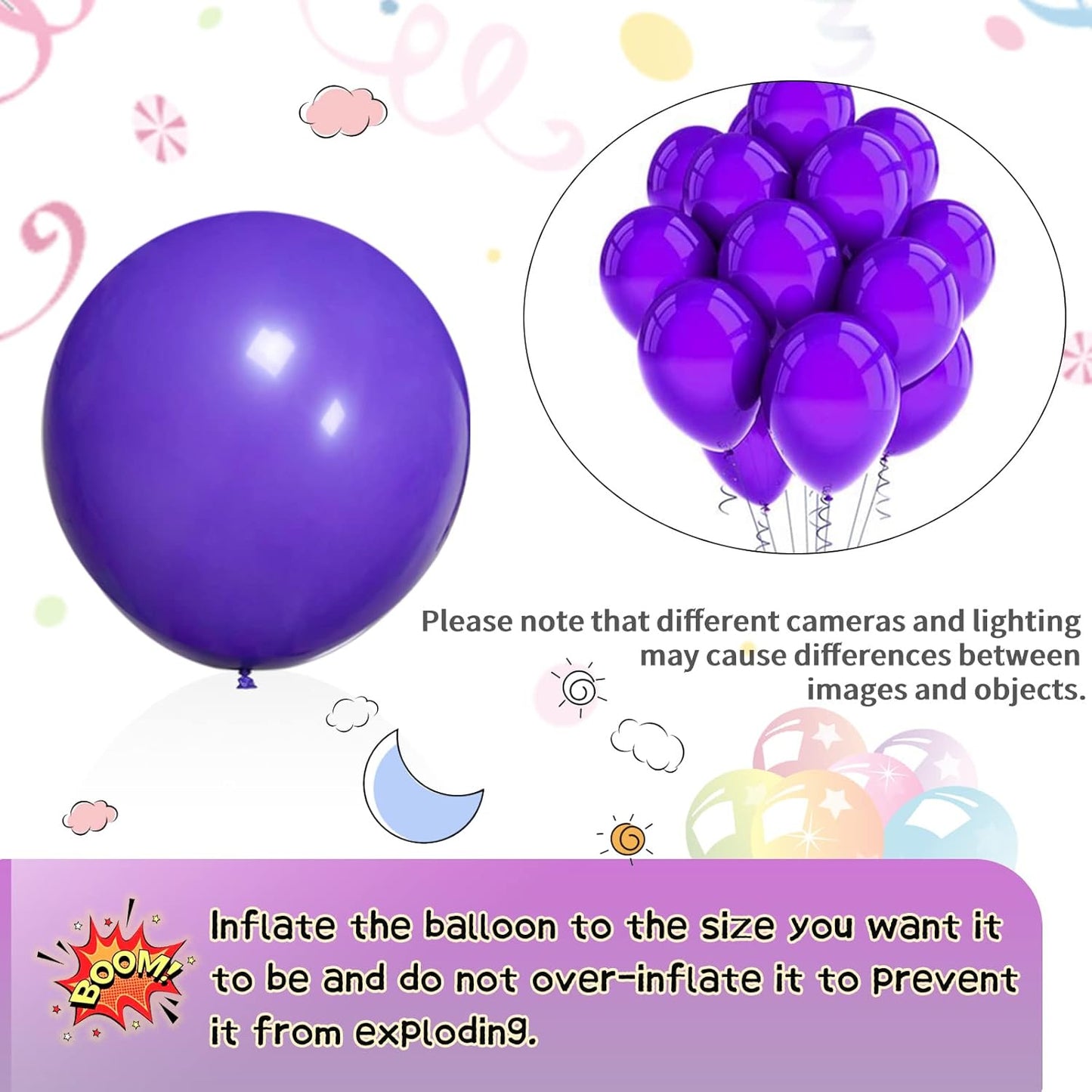 KAWKALSH Purple Balloon Arch Kit 111Pcs 18 12 5 Inch Latex Party Balloons Garland for Birthday Baby Shower Wedding Engagement Anniversary Christmas Party Decorations