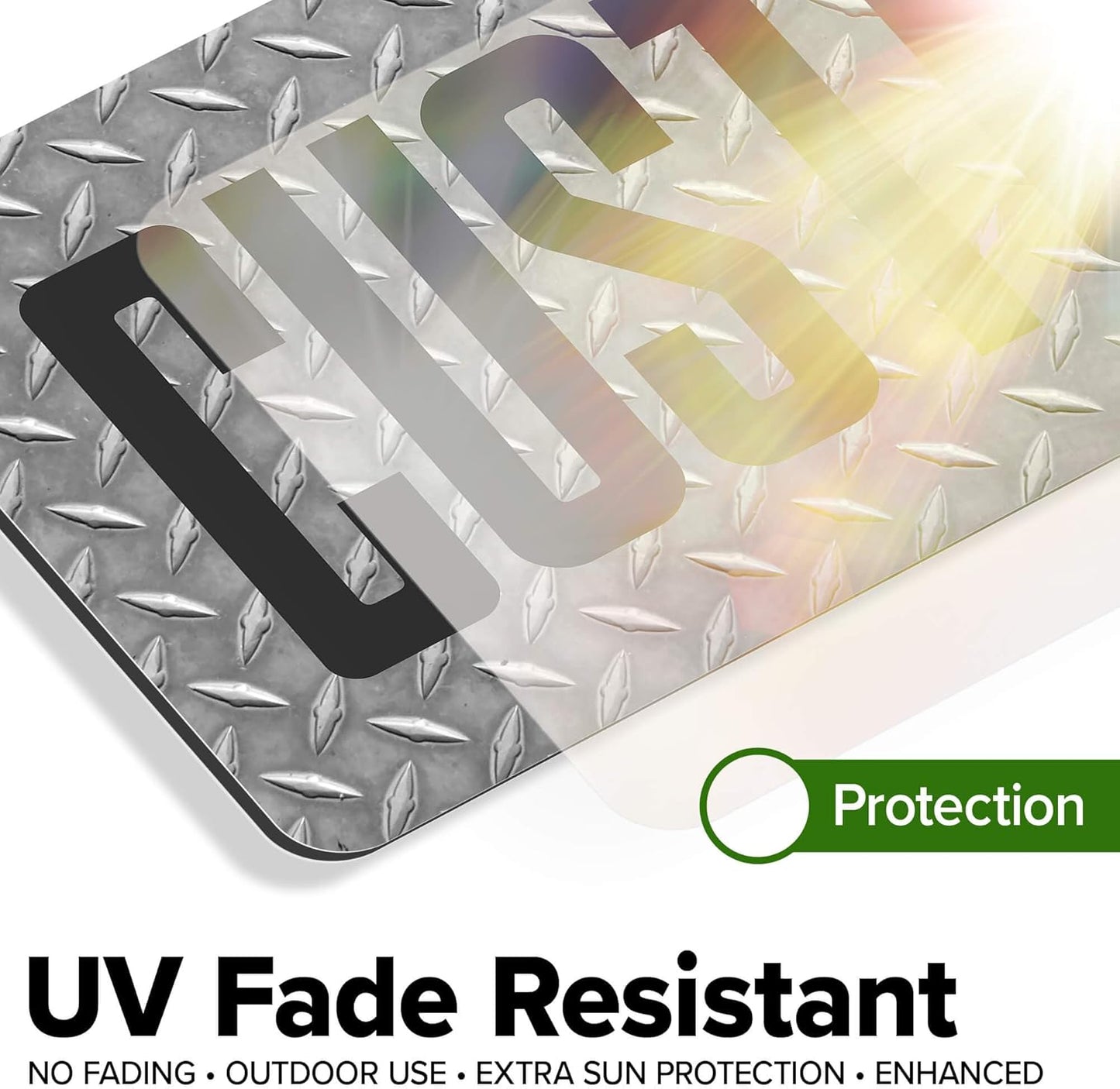 Custom Sign, Custom Street Sign, 11 Font Colors, 13 Font Styles, 4 Hole Options, 22 Sizes, 6x18 Inches, Rust Free DiBound, Fade Resistant, Made in USA by My Sign Center (Diamond Metal)