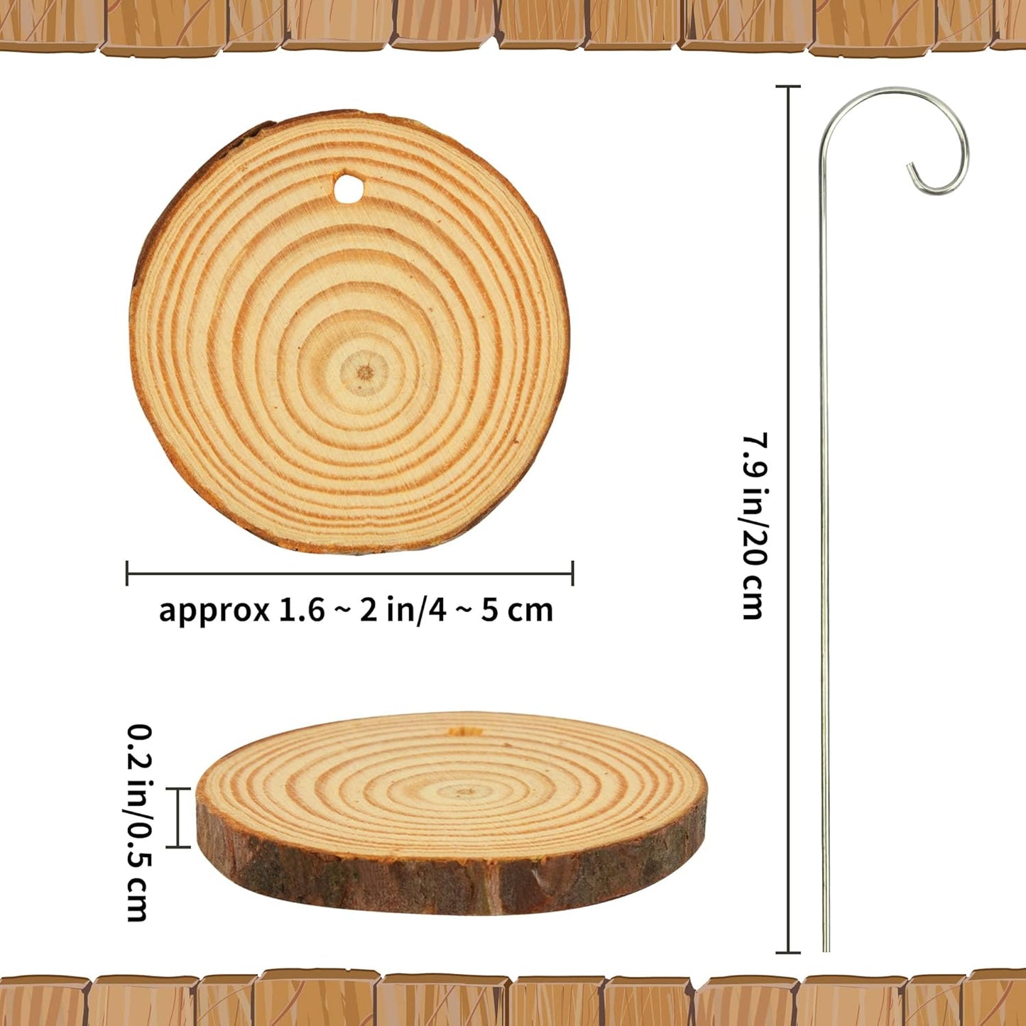 Temlum Wooden Plant Labels with Marker Pen, 50 Pcs Plant Markers Garden Label Stakes Plant Sign Tags for Flowers, Herbs, Potted Plants, Seed