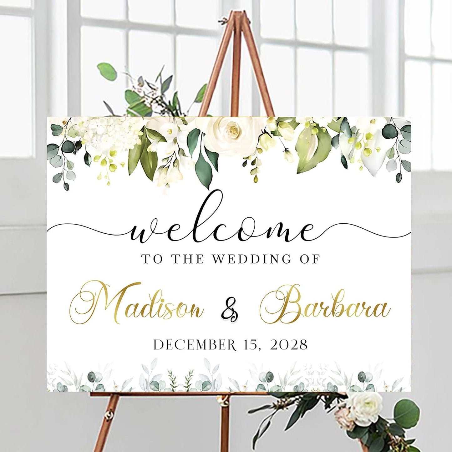 Wedding Welcome Sign, Custom Wedding Welcome Sign, Engagement Party Welcome Sign, Rustic Wedding Decorations For Ceremony, Sign In Board For Wedding