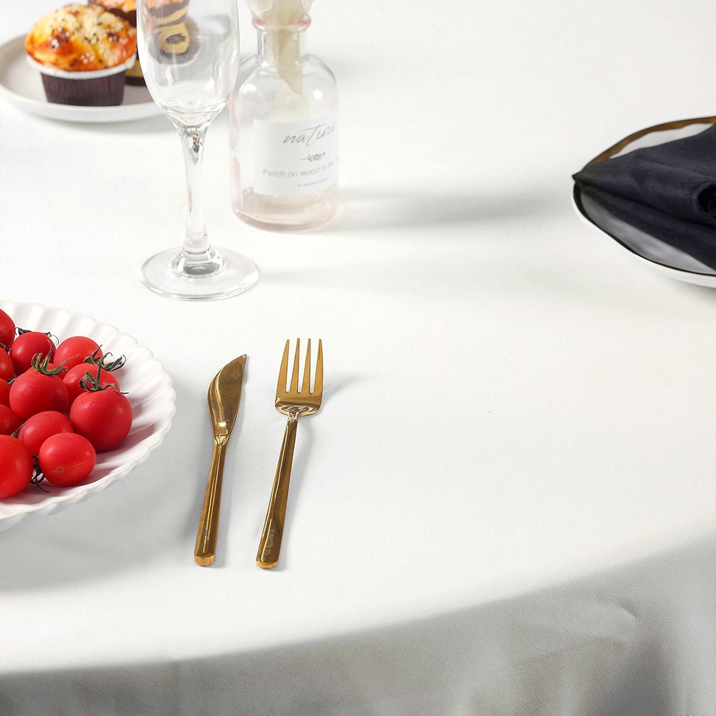 Rectangle Tablecloth 60x102 inch Washable Polyester Fabric Table Cloth for Wedding Party Dining Banquet Decoration（12 Pack 60x102, Ivory）