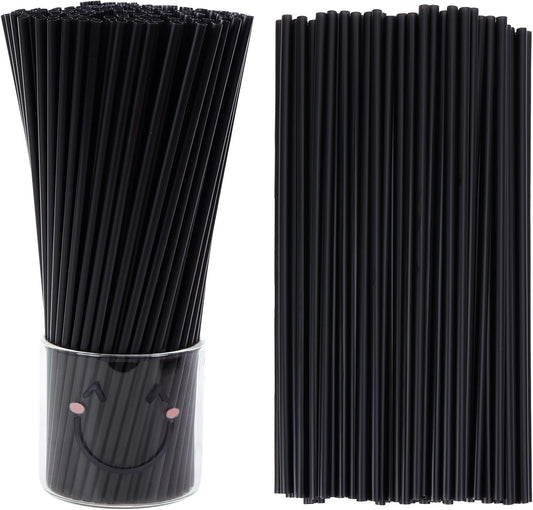 Tomnk 500pcs Straws Disposable, 10.3 Inches Plastic Straws, Plastic Drinking Straws for Tumblers and Ice Coffee