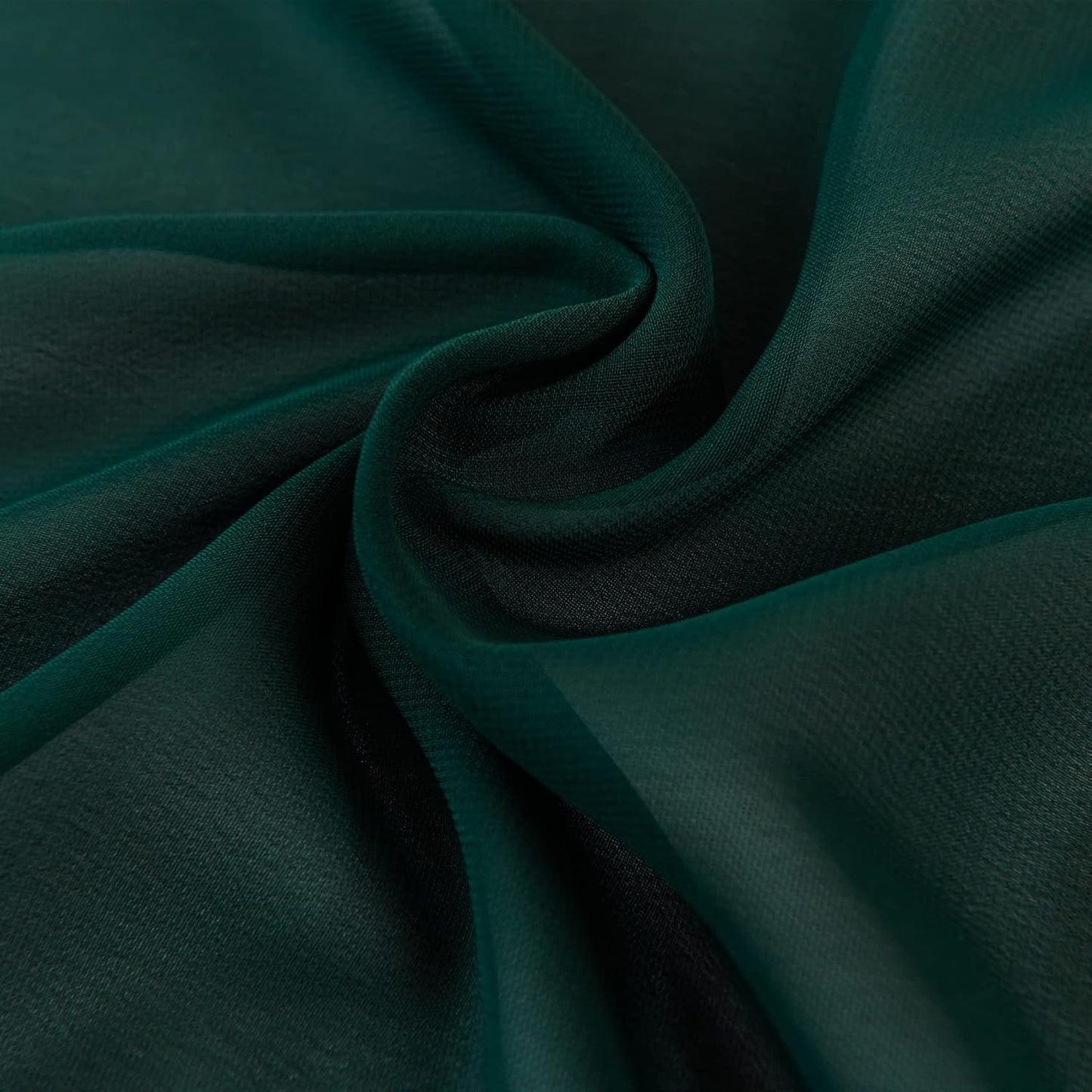 12Pack 9ft Chiffon Table Runner 14x108 Inch Sheer Romantic Table Runner for Wedding Birthday Party Bridal Shower Outdoor Decoration-Hunter