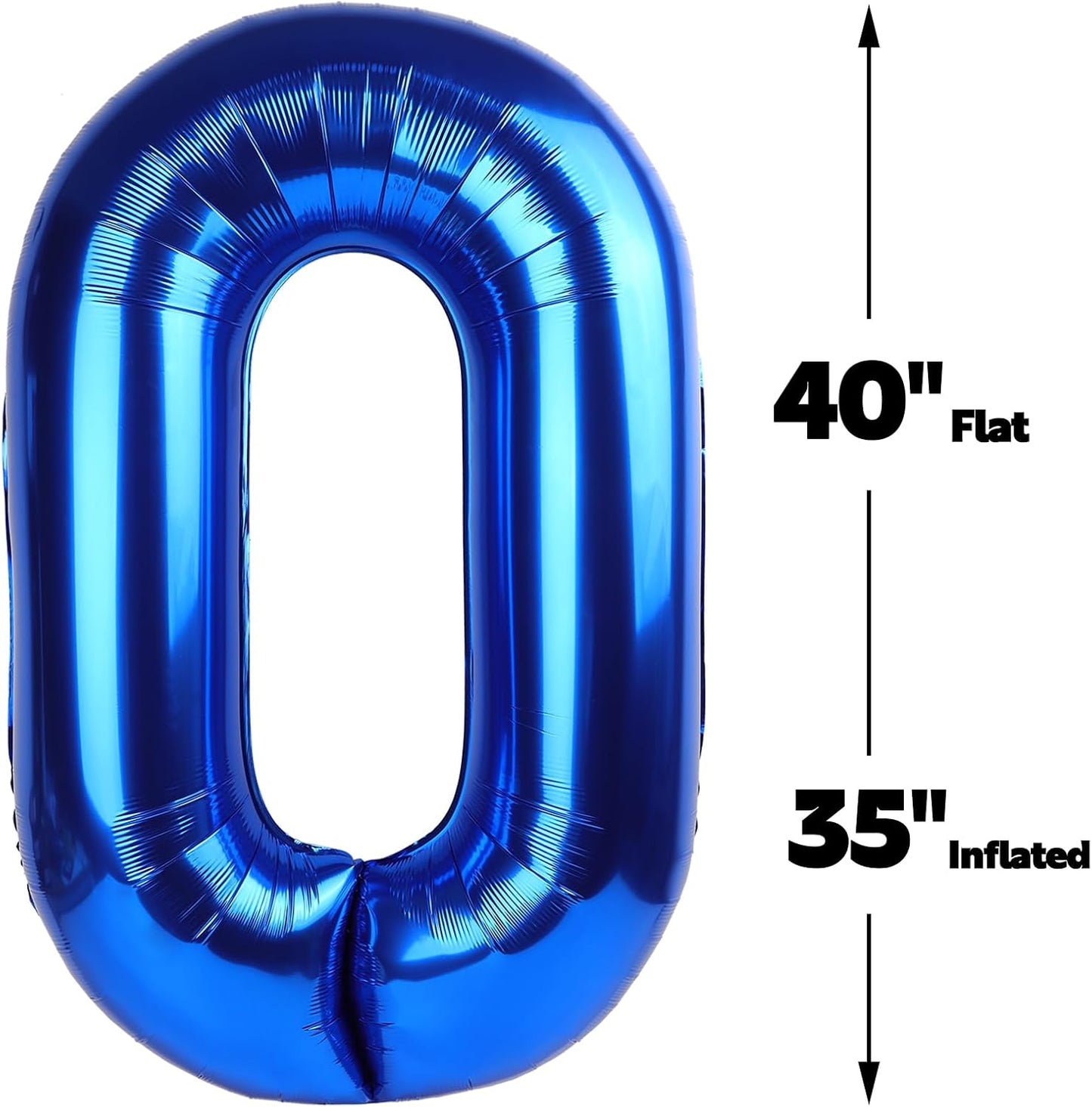 Navy Blue Jumbo Number 20 Balloon 40 Inch, Boy Girl 20 Birthday Supplies, Foil Helium 20 Birthday Giant Balloon, Mylar Blue Number Balloons Anniversary Decorations