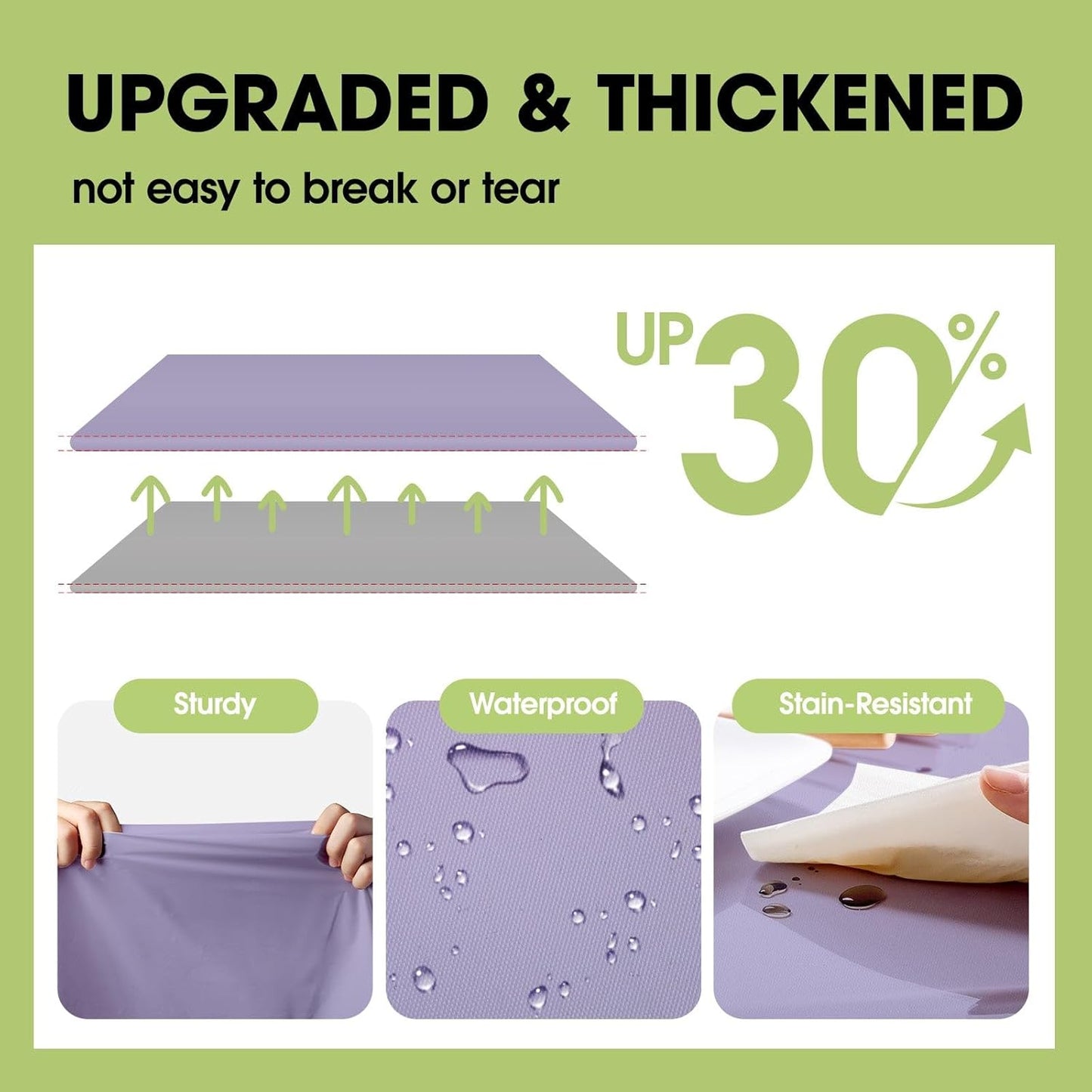 Pureegg Plastic Table Cloth Disposable 10 Pack, 84'' Round Table Cloths, Easter Party, Decorative Tablecloths, Round, Light Purple, Pastel, Plastic Cover, Leakproof & Sturdy, Lilac, Lavender