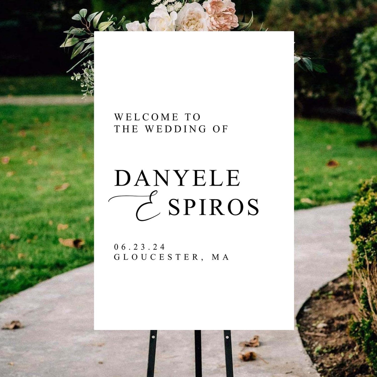 Modern Simple Wedding Welcome Signs, Customized Wedding Welcome Sign, Custom Wedding Welcome Sign