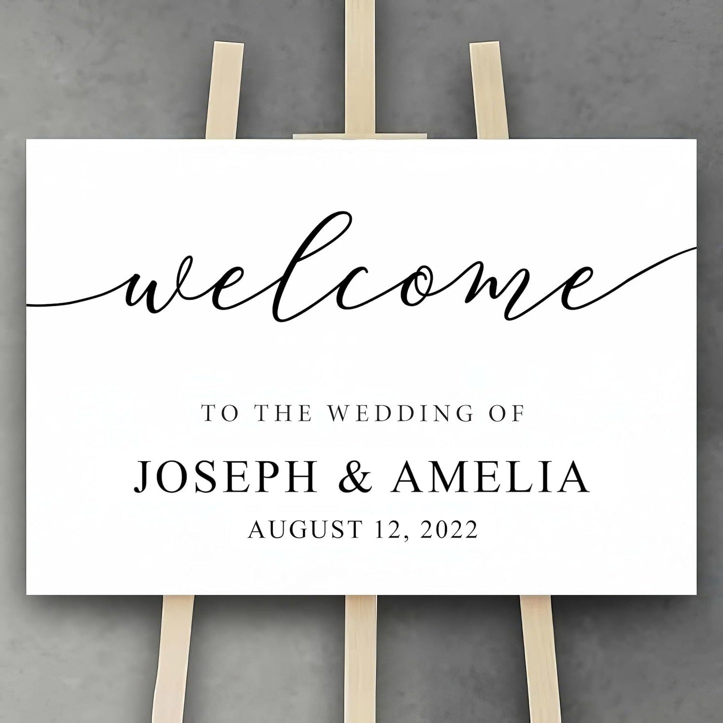 Wedding Welcome Sign - Welcome To The Wedding Sign - Personalized Wedding Sign - Wedding Décor