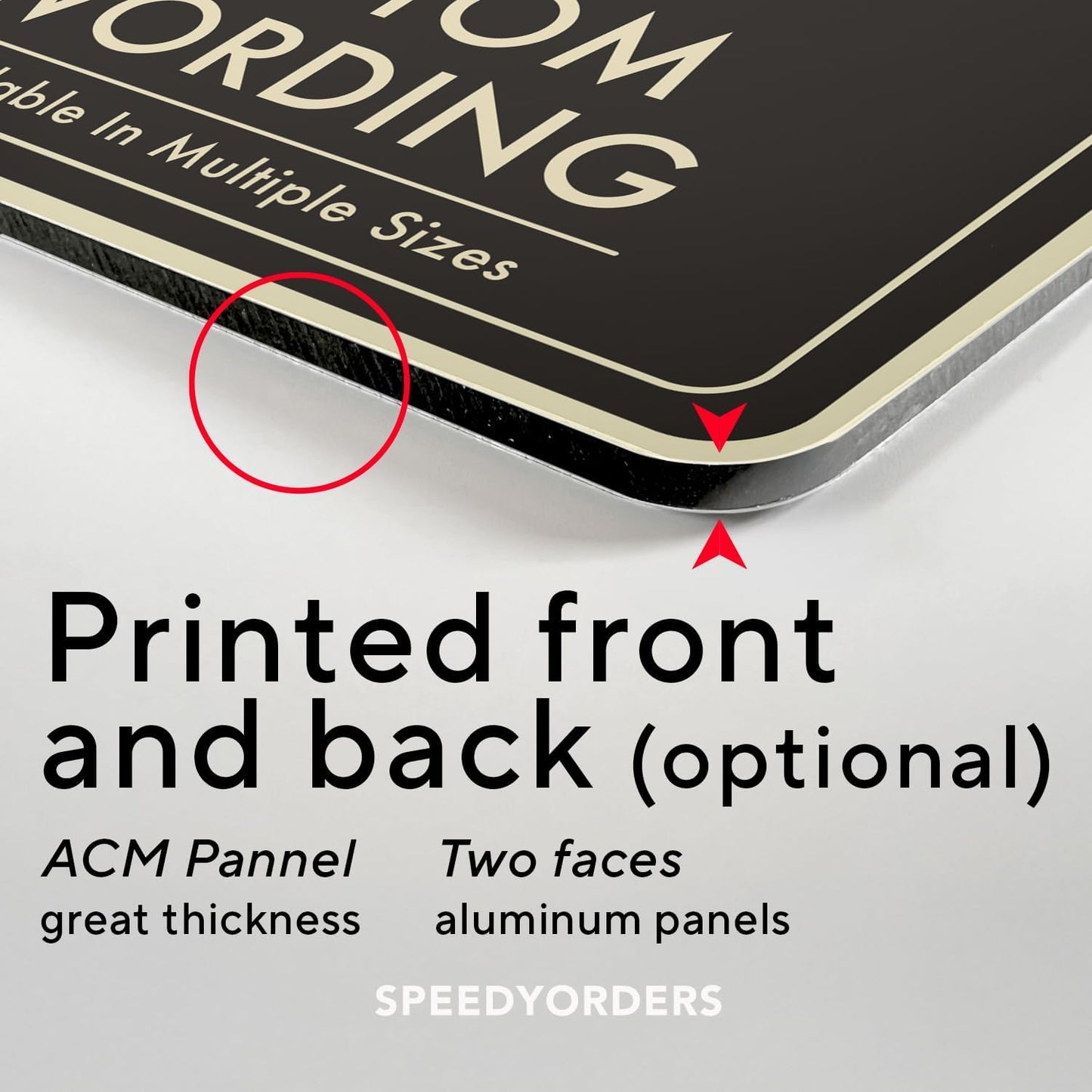 Customized Decorative Outdoor Metal Signs - Personalized Aluminum Driveway Signs, Waterproof, Black Charcoal 18x18 In