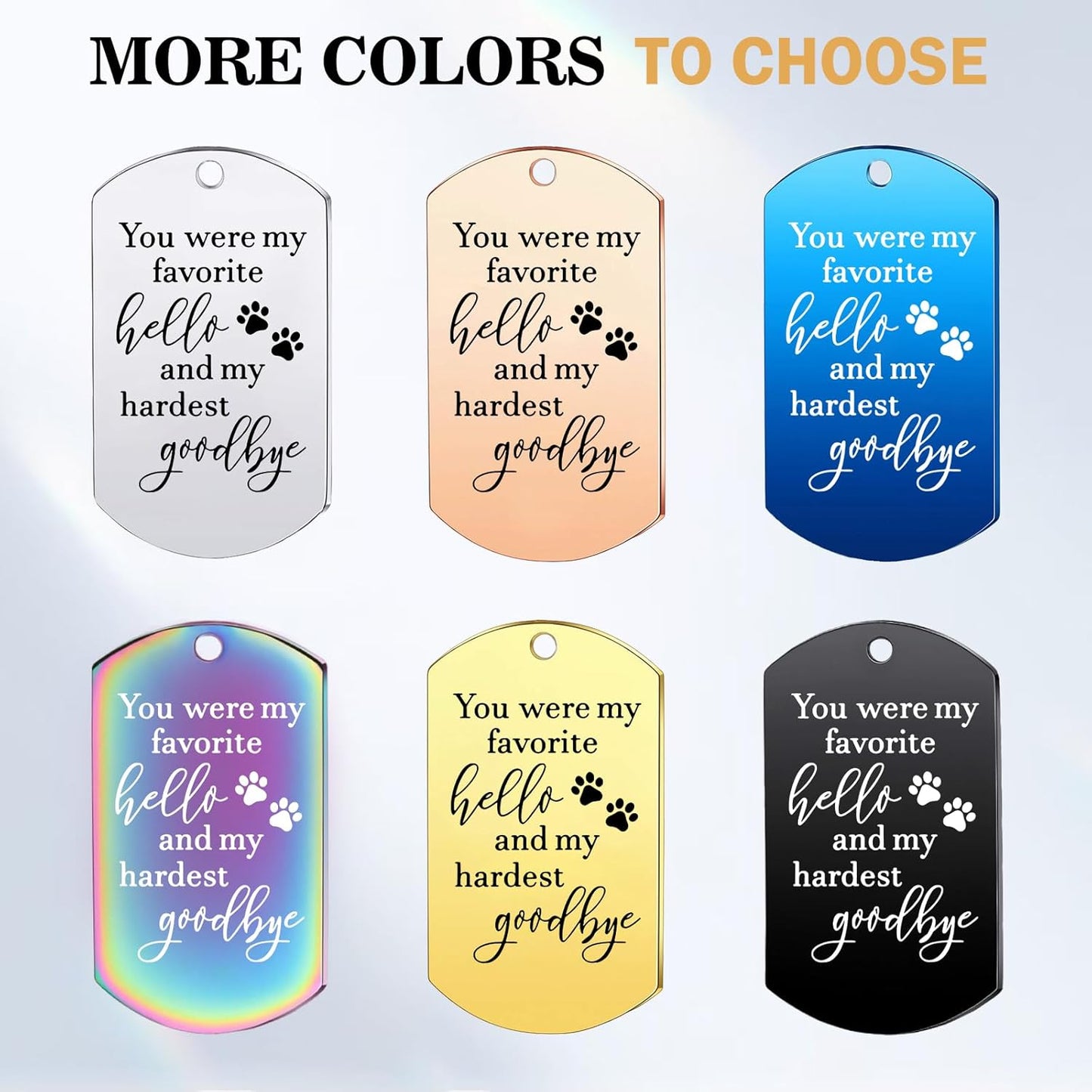 Funnylife Personalized Dog Memorial Photo Keychain Stainless Steel Custom Pet Memory Keychain Loss of Dog Sympathy Gifts