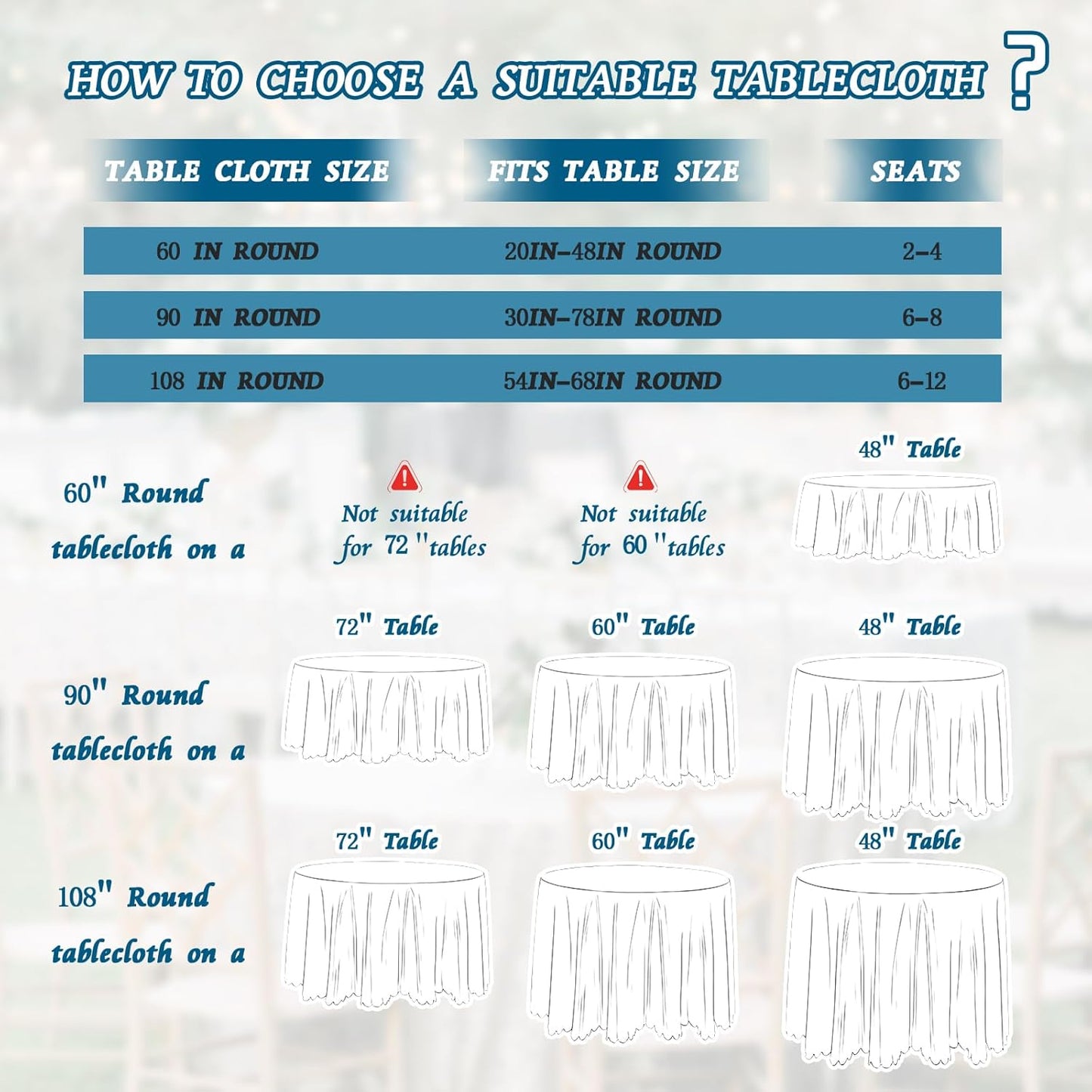 KKJIAF 1 Pack 60 Inch / 5ft Round Table Cloth, Silver Overlay Round Satin Table Cover, Silky Satin Dining Tablecloths for Wedding Buffet Parties Banquet Decoration