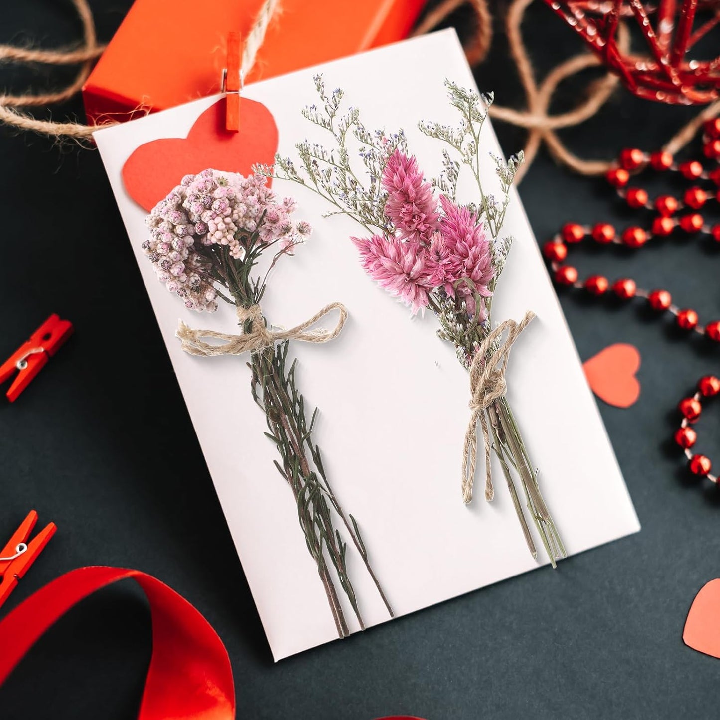 10/12/24/36 Pack Mini Dried Flowers for Vase Wedding Various Mini Bouquet Dried Small Wildflowers Natural Flowers Bulk for Crafts DIY Decor (12, Multicolor)