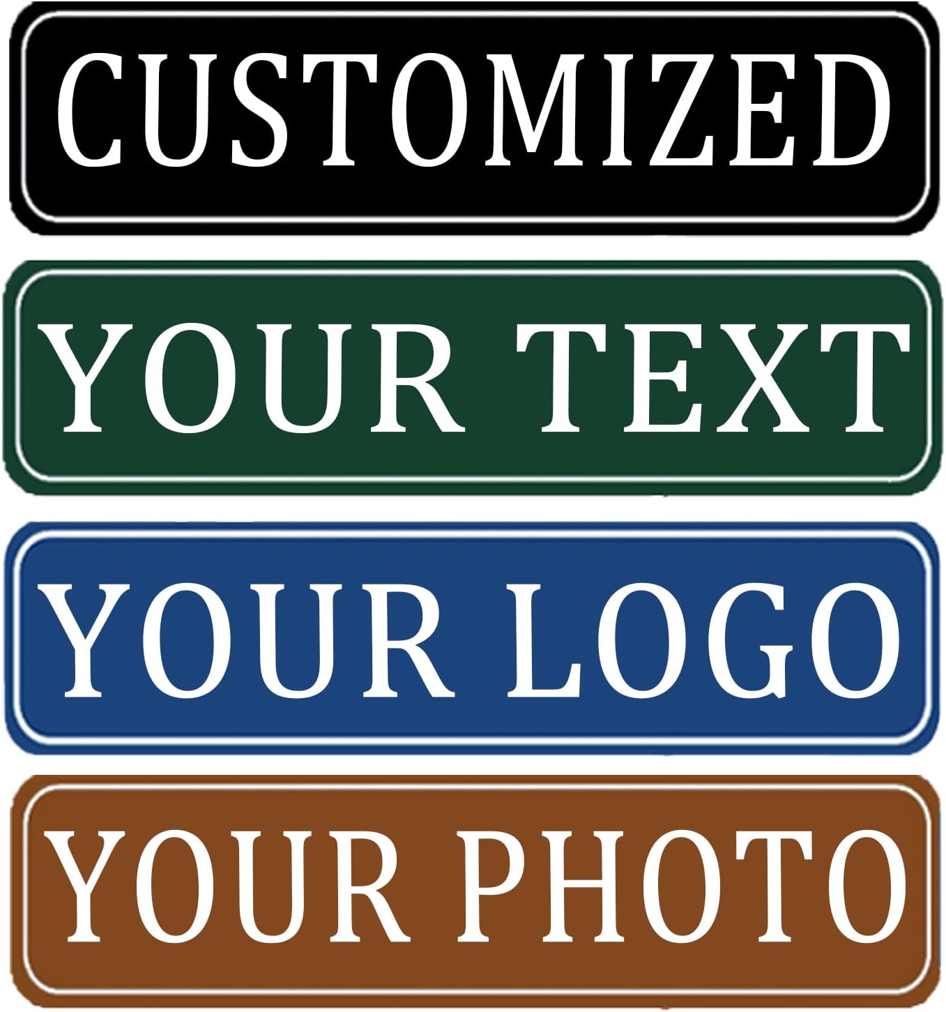 Custom Sign, Personalized Metal Signs,Customized Metal Signs Outdoor for Offices, Businesses, Workplaces, Street, Address, Indoor and Outdoor Use