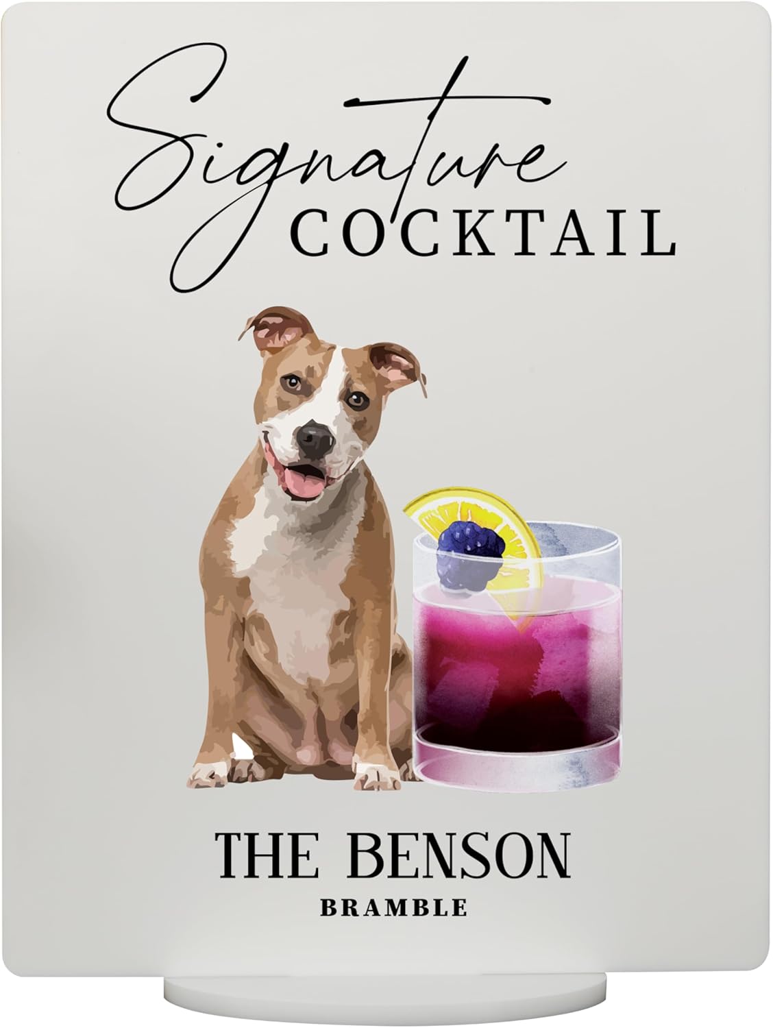 Pet Signature Drink Wedding Signs