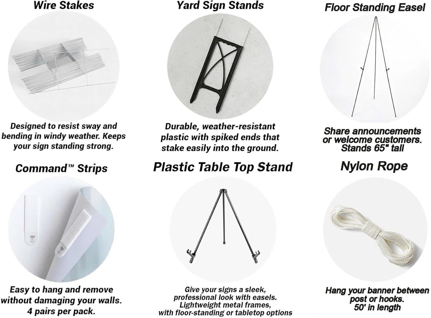 Welcome Wedding Signs, Minimalist Glad You're Here Wedding Sign Decorations Signage 12" X 18" (Small), 27" (Medium), 36" (Large), Plastic, Modern, Pole Mount, Weather