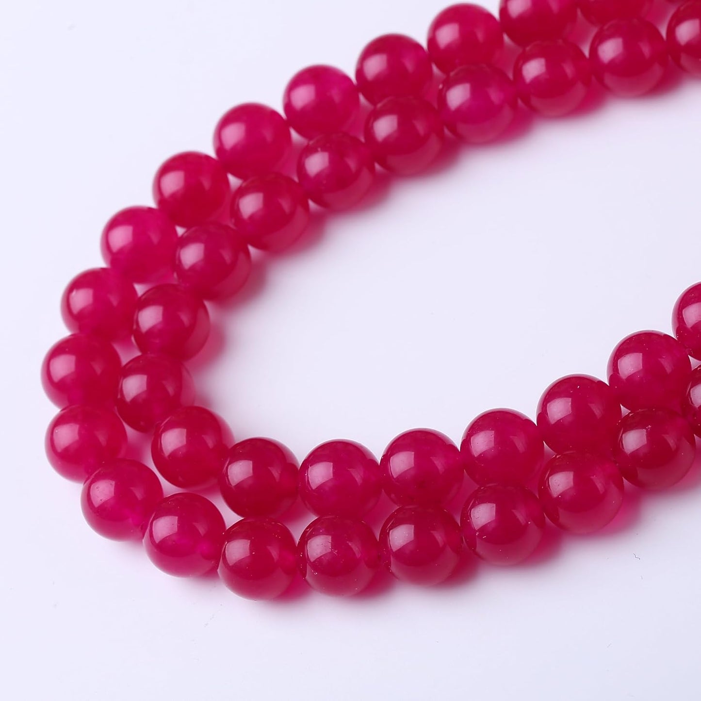 Rose Carnelian Stone Beads Gemstone Round Crystal Energy Jade Beads Stone Beads for Jewelry Making DIY Bracelet Necklace Jewelry Making 1 Strand 15.5inch 31PCS 12MM