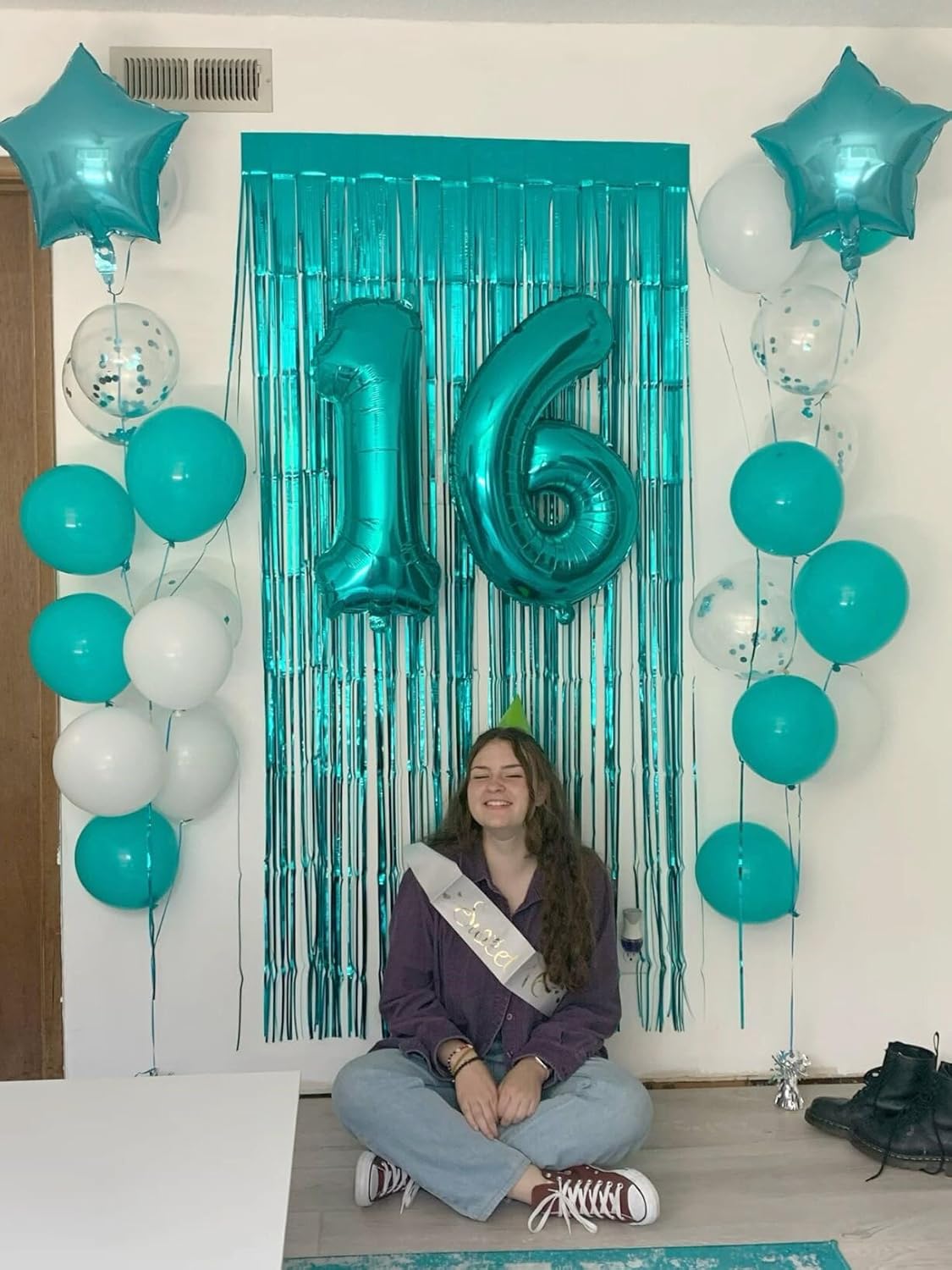 Big Teal Blue 40 Inch 9 Balloon Number, Jumbo Giant 9th 19 29 39 49 99 Birthday Party Decorations, Large Teal Blue Foil Balloons Anniversary Birthday Party Engagement Decorations