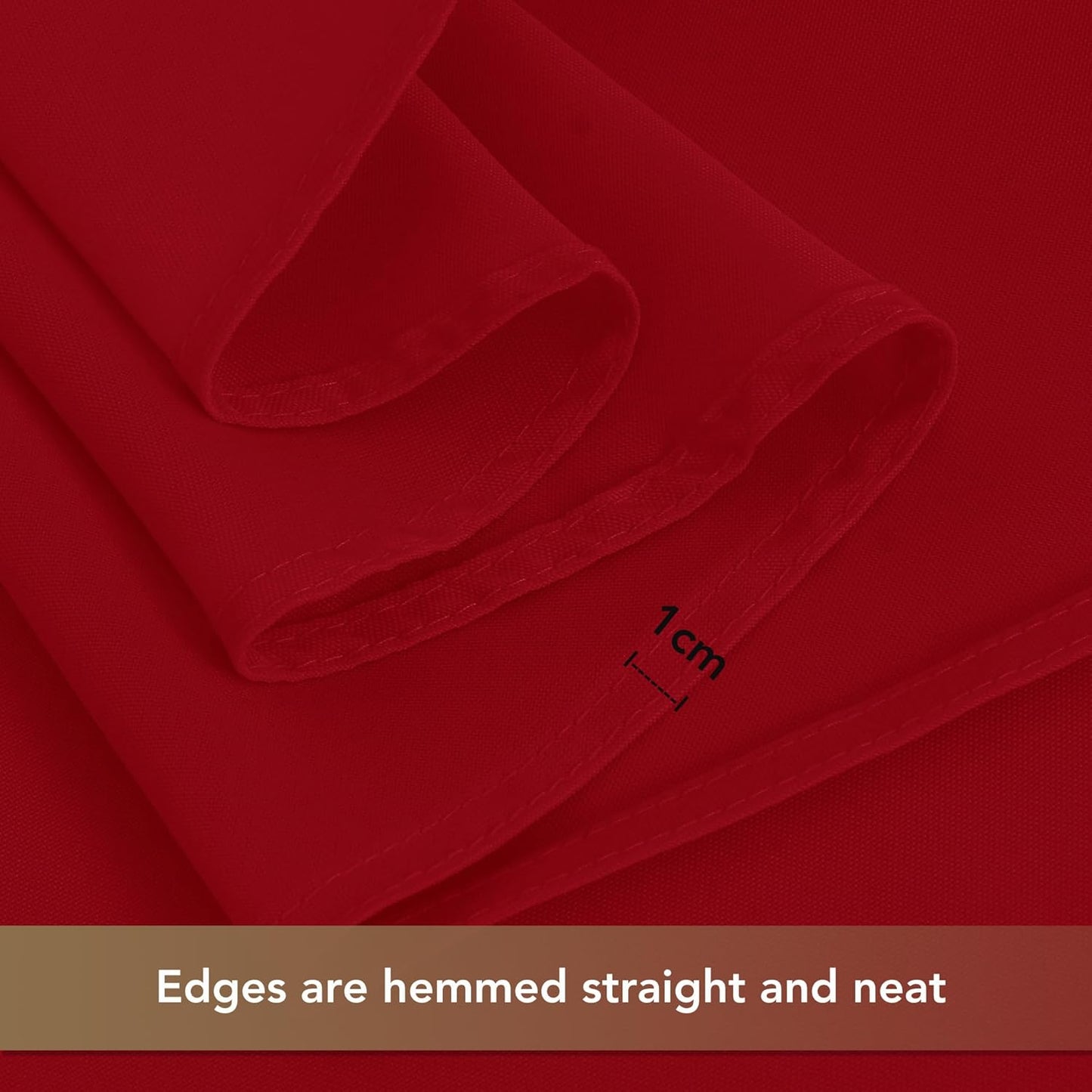 sancua Christmas Red Square Tablecloths 85x85 Inch, 2 Pack - Fabric Table Cloth for Square or Round Tables, Washable Polyester Table Cover for Dinner, Holiday Party, Decorative Display Tables