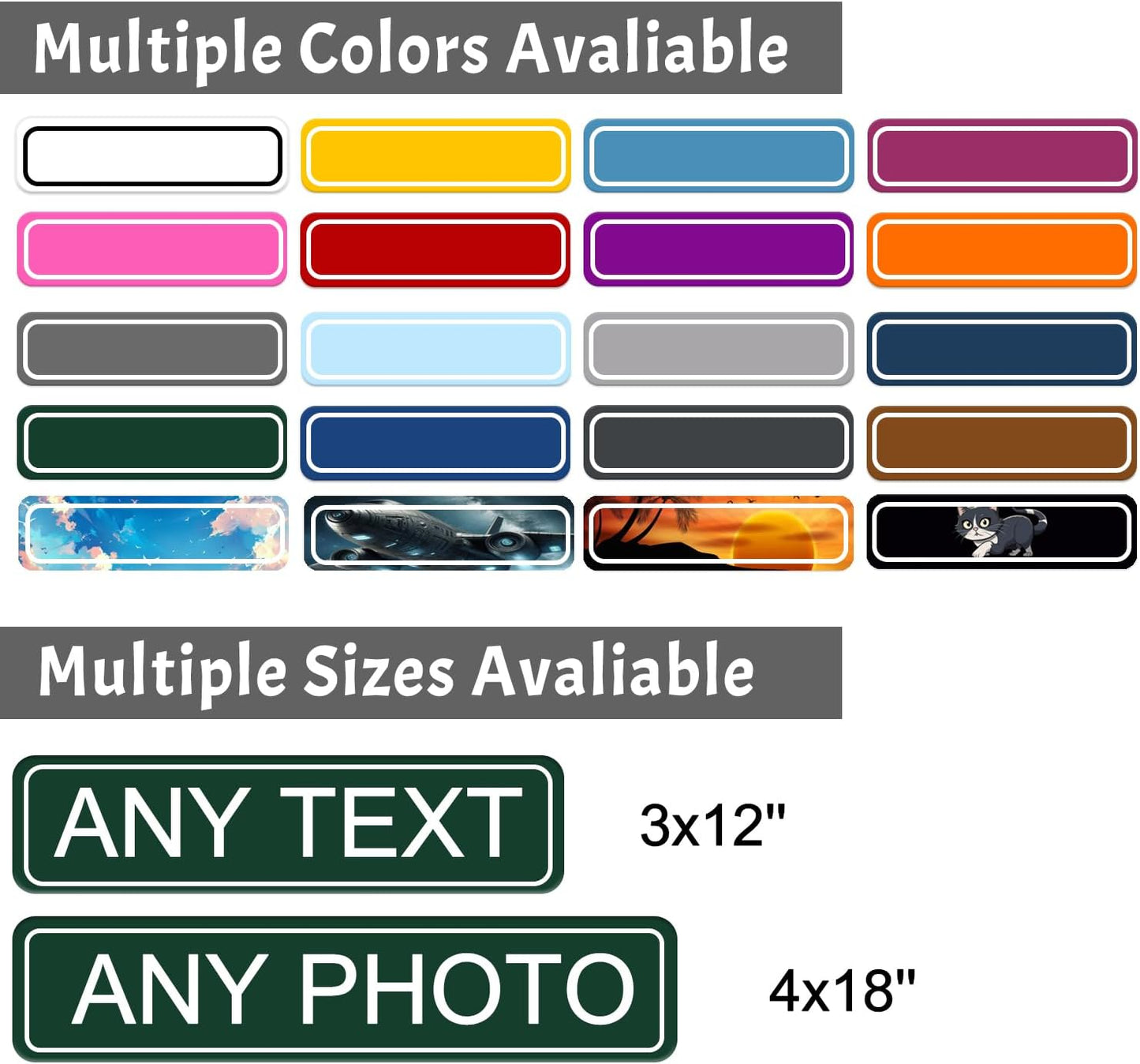 Custom Signs Outdoor Metal,Personalized Street Sign,Create Your Own Sign-Offices、Businesses、Workplaces Address Signs,Indoor and Outdoor Use