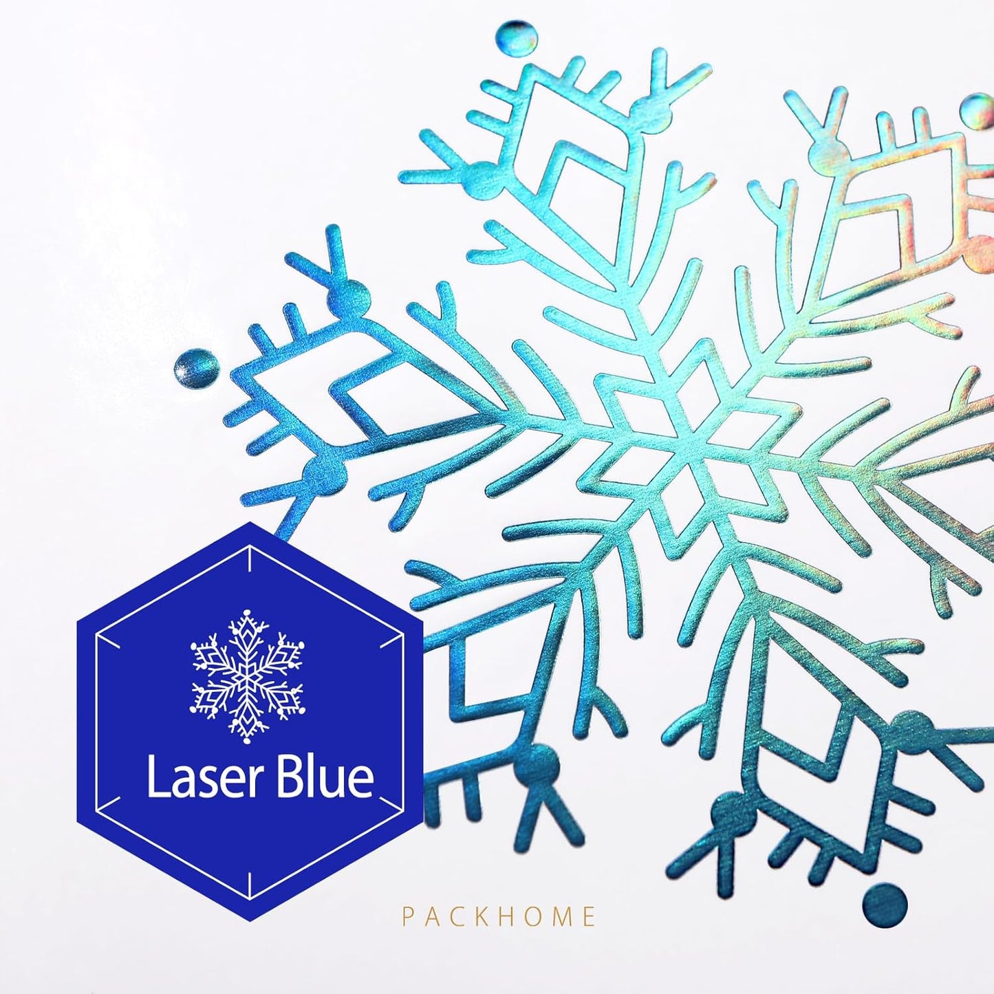 PACKHOME 6 Christmas Gift Boxes 11x7.8x2.3 Inches, Gift Boxes with Lids, Sturdy Shirt Boxes with Magnetic Lids for Wrapping Gifts (Blue Snowflake Pattern)