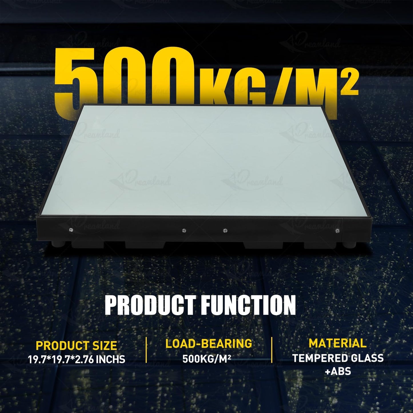 3D Mirror Gold Led Dance Floor Nightclub Decoration with Flight Case Wedding Party Dancing Floor 50x50cm Per Panel 25pcs