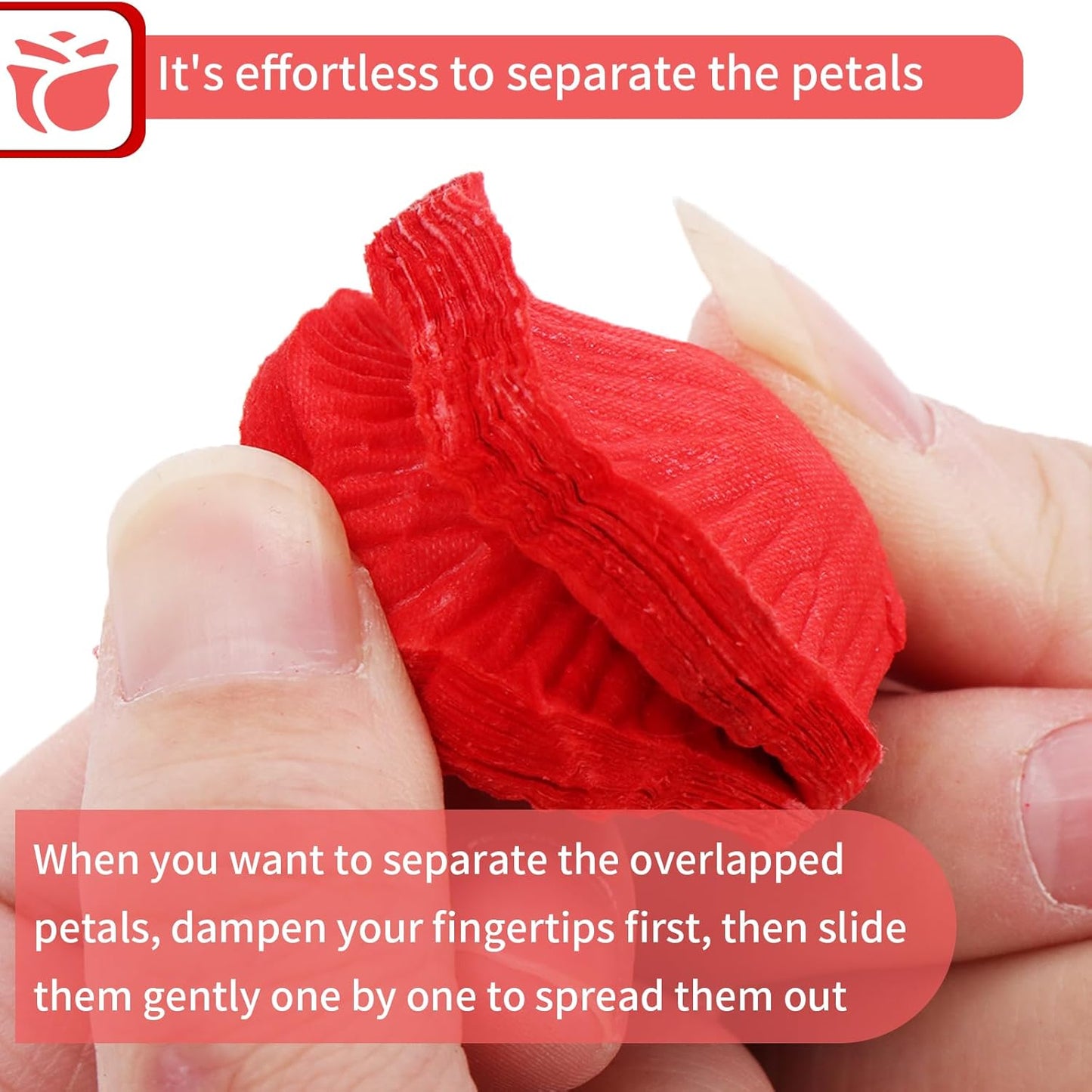 3300 PCS Artificial Fake Rose Petals,Flower Petals,Romantic Nightfor Her/Him Set,Wedding, Engagement, Party, in Bulk Flower Decorations（Red）