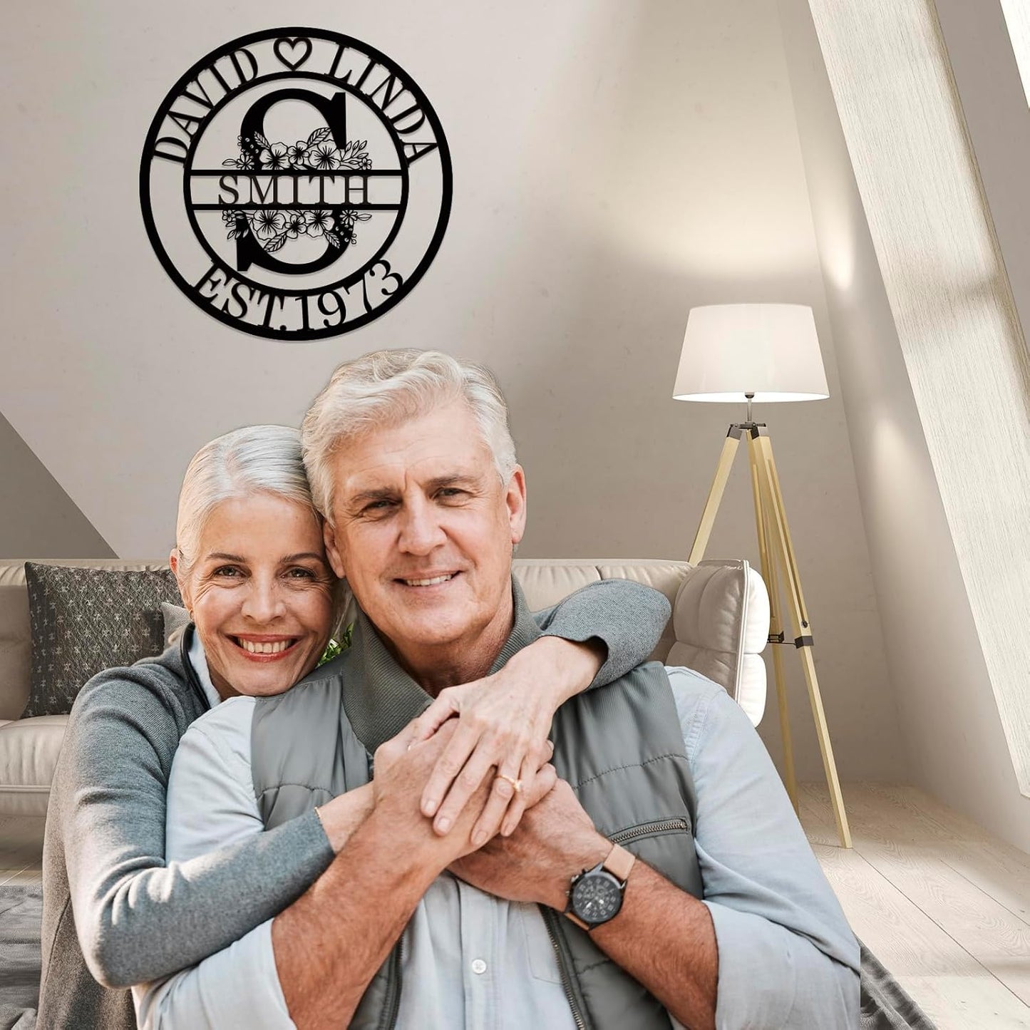 Personalized Christmas Gifts 2025 Best Housewarming Gifts Custom Metal Wedding Anniversary Sign Custom Metal Sign Wedding Gifts Personalized Family Name Signs Monogram Wall Décor