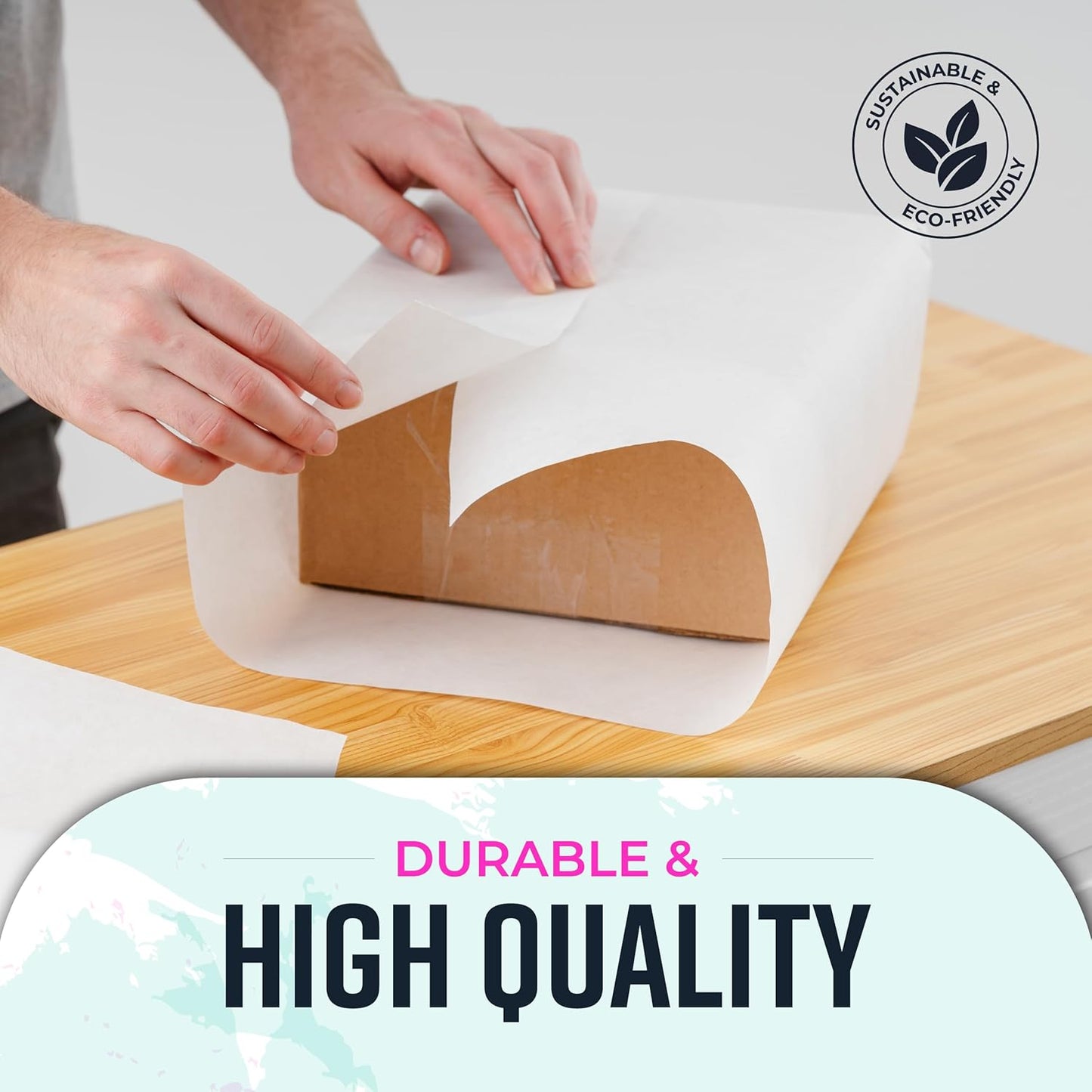 Bryco Goods 18”x2100” (175’) White Kraft Paper Roll for Painting, Drawing, Banner, Bulletin Board, Easel Paper, Floor Covering, Packaging, Shipping, Gift Wrapping, Arts & Crafts – Made in USA