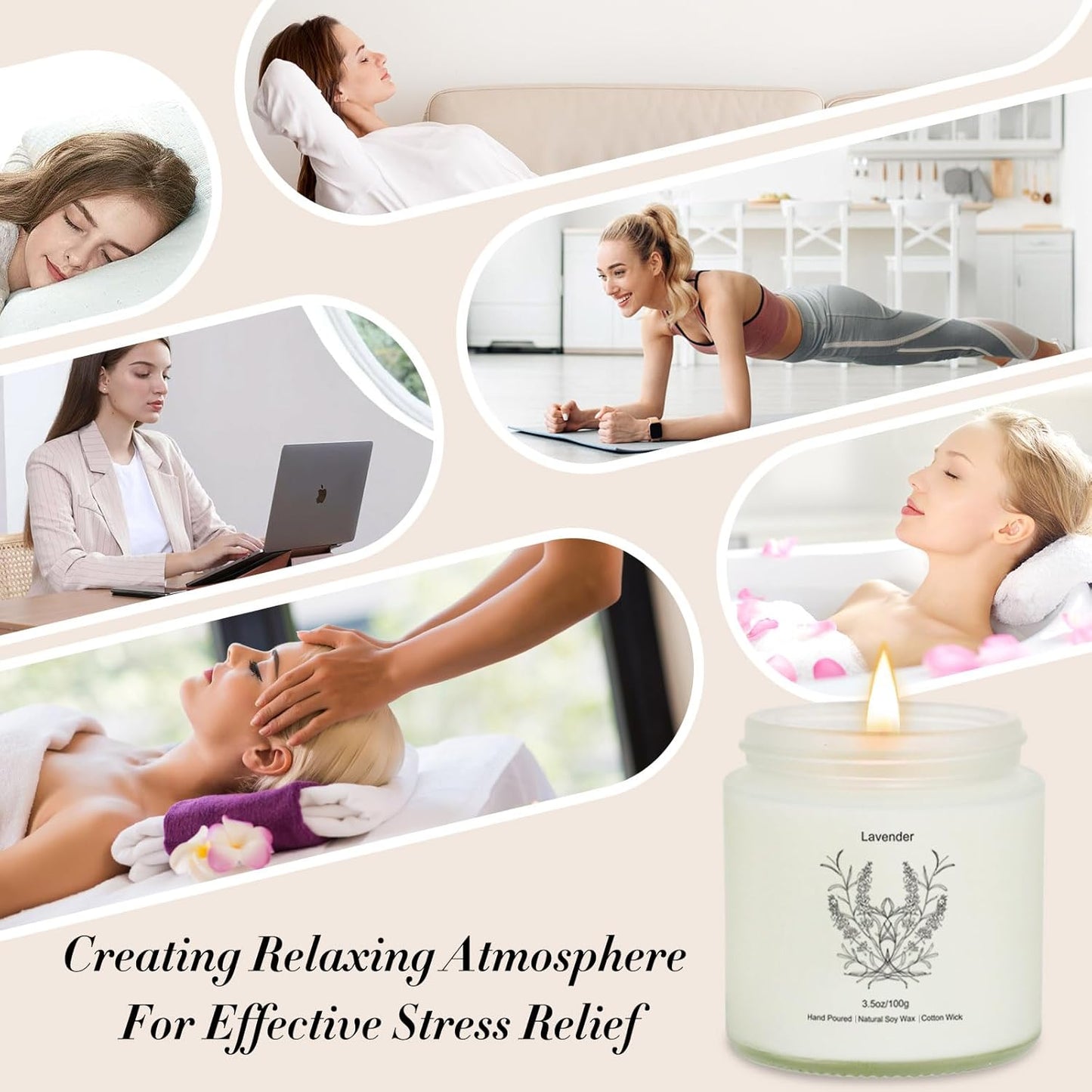 8 Pack Candles for Home Scented, Gifts for Women,Aromatherapy Candle Set for Women, Natural Soy Wax Jar Candles Set, Candle Gifts for Mother's Day, Birthday, Valentine's Day