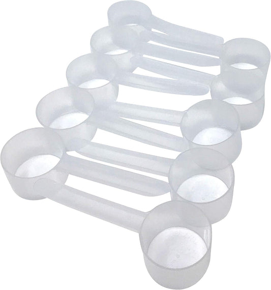 53 mL (1.8 Oz. | 3.58 Tablespoon) Long Handle Scoop for Measuring Coffee, Pet Food, Grains, Protein, Spices and Other Dry Goods (Pack of 10)