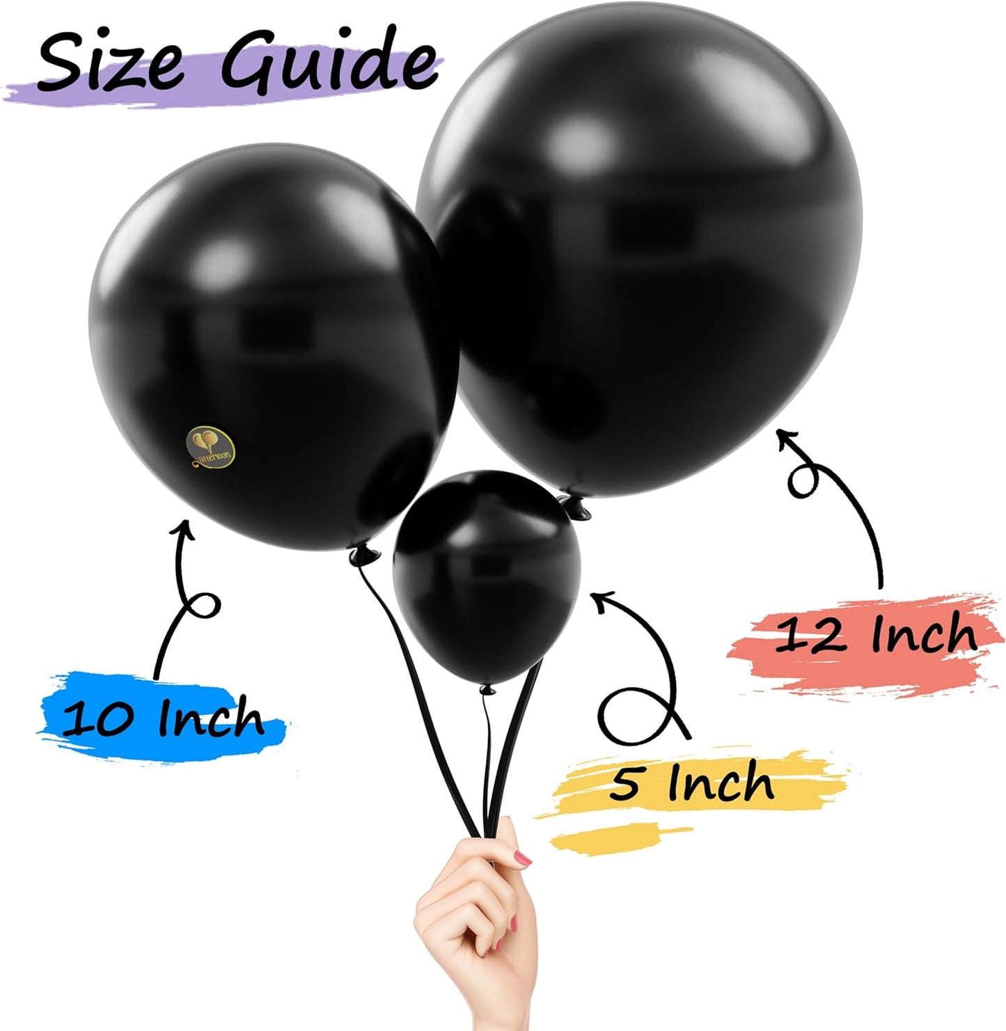 AFTERLOON® Biodegradable Balloons 24 pcs Silver 10 Inch, Metallic Thickened Extra Strong Natural Latex Helium Float, Multicolor Colorful Bulk Color ballon Globos Para Decoration De Fiestas Kids