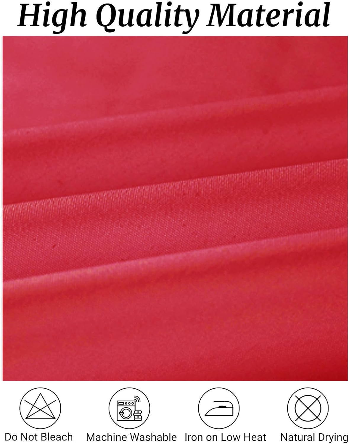 Fokitut 6 Pack Round Tablecloth, 132 Inch, Stain Resistant and Wrinkle Polyester Table Cloth, Fabric Table Cover for Kitchen Dining, Wedding, Party, Holiday Dinner-Red