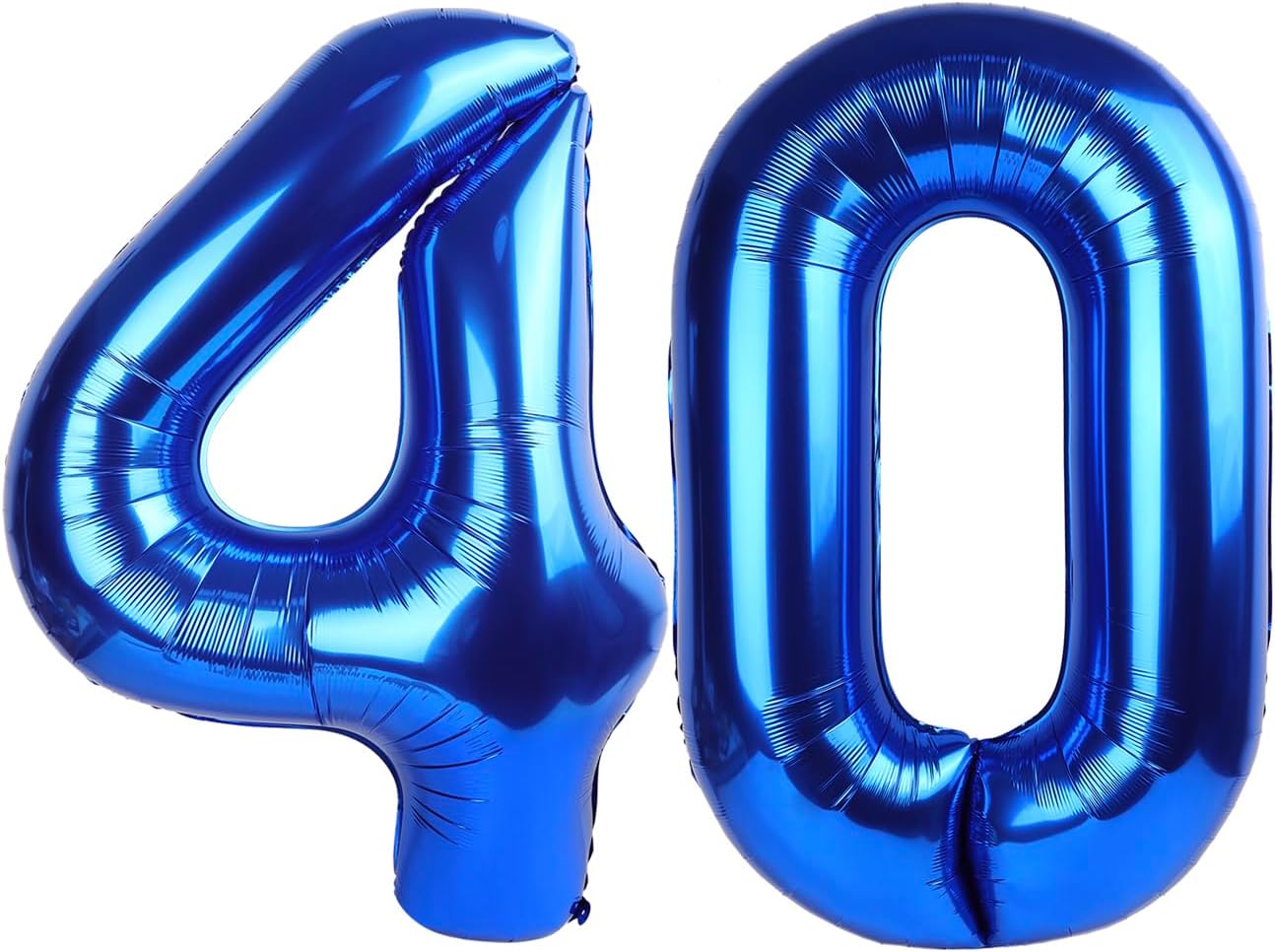 Giant Navy Blue 40 Balloon Number 40 Inch, 40 Number Balloons Birthday Supplies, 40 Year Old Birthday Party Celebration, 40 Balloons Graduations Anniversary Decorations
