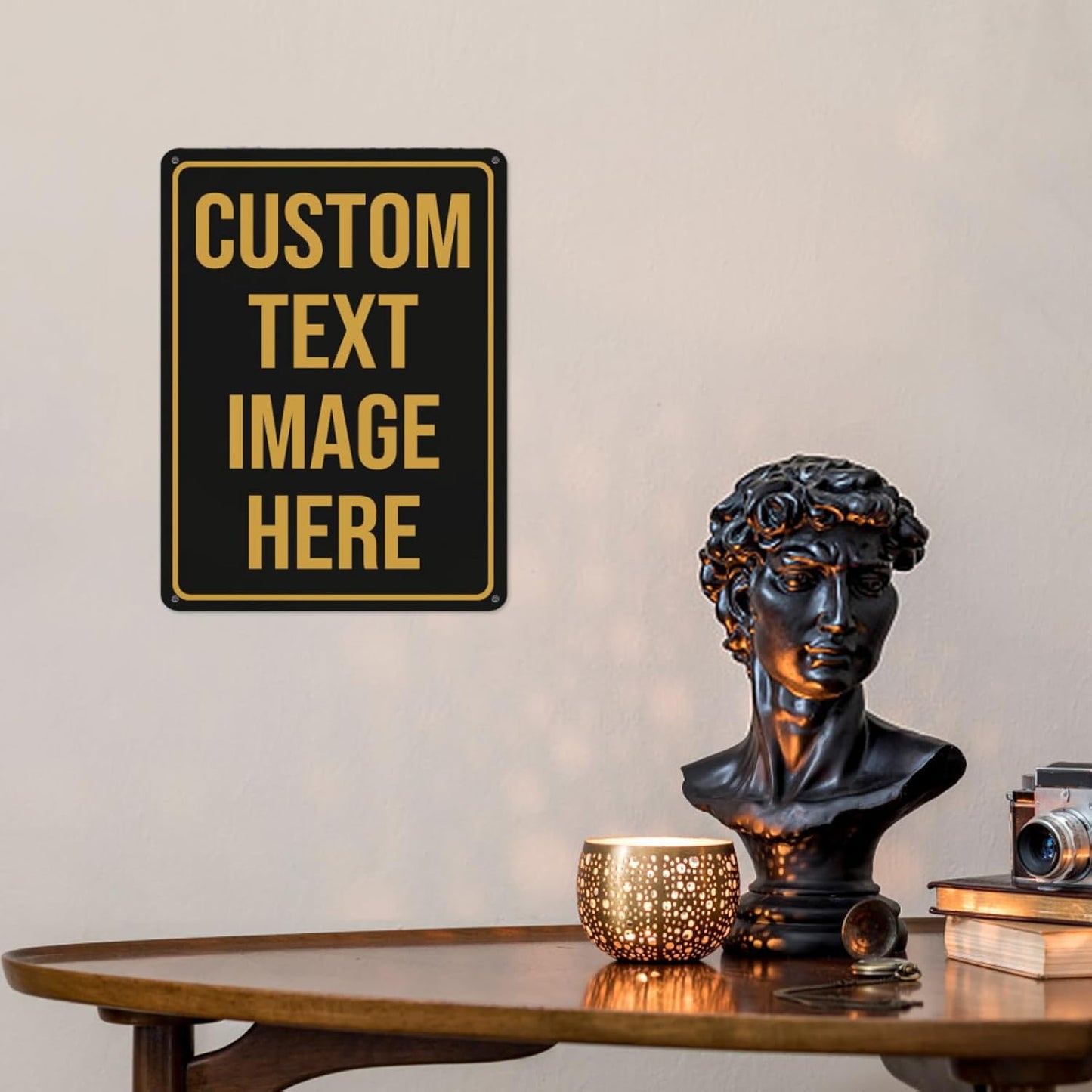 Custom Signs Outdoor Metal Sign Custom Sign Personalized Metal Signs Make Your Own Sign Add Text Logo Photo For Office Business Workplace Home Bar Indoor Outdoor Use 8"x6"