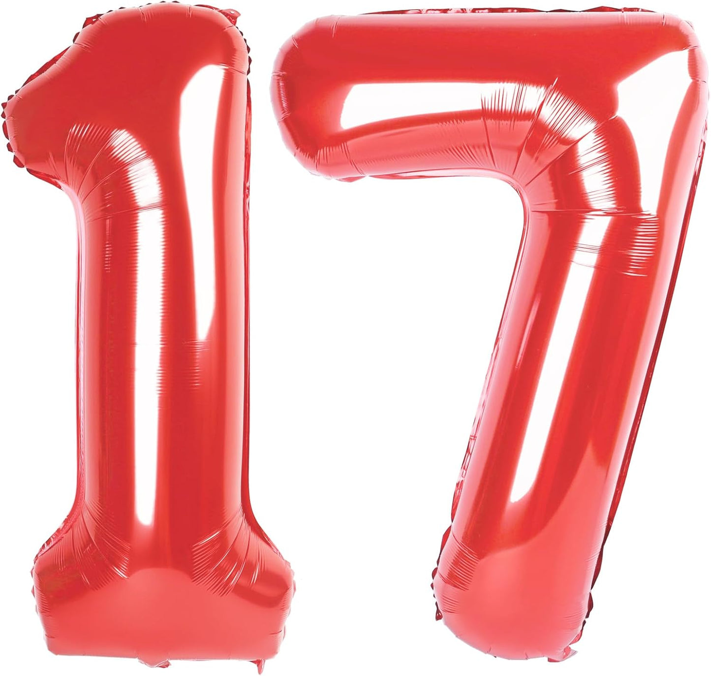 Red Number 17 Balloon 40 Inch Birthday Decorations, Number 17 Balloon Birthday Party Decoration, Anniversary Decorations Graduations Party Supplies