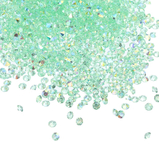 PATIKIL 14000Pcs Wedding Table Scatter Confetti Crystals 3mm Acrylic Diamonds Vase Fillers Gems for Table Centerpiece Decorations Bridal Shower Party, Lake Blue AB