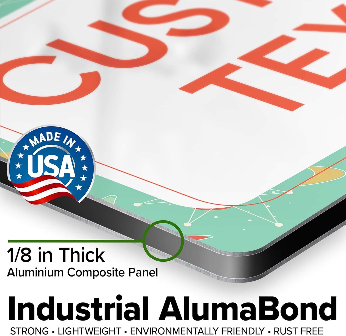 Custom Sign, Custom Street Sign, 11 Font Colors, 13 Font Styles, 4 Hole Options, 22 Sizes, 10x14 Inches, Rust Free DiBound, Fade Resistant, Made in USA by My Sign Center (Mid-Century Modern 2)