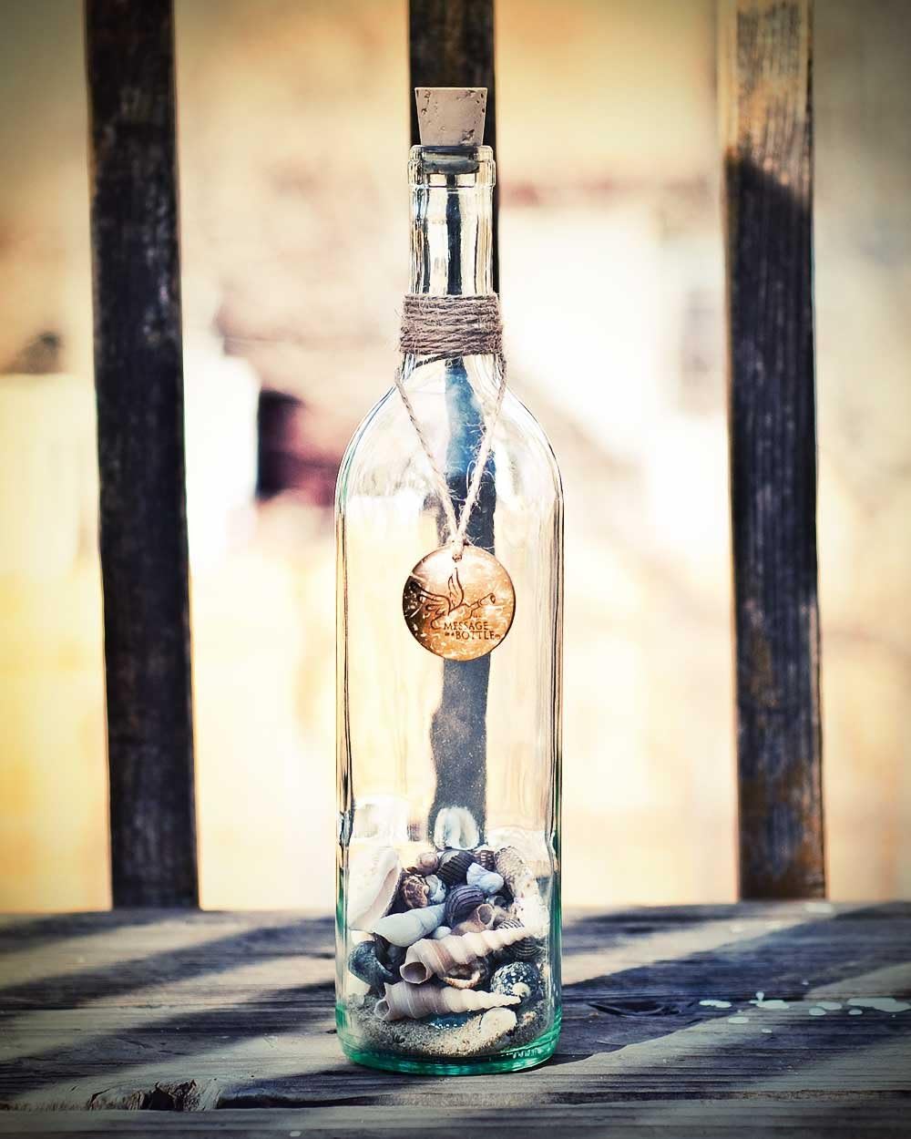 MESSAGE IN A BOTTLE ® "STRANDED Personalized Gift for Him